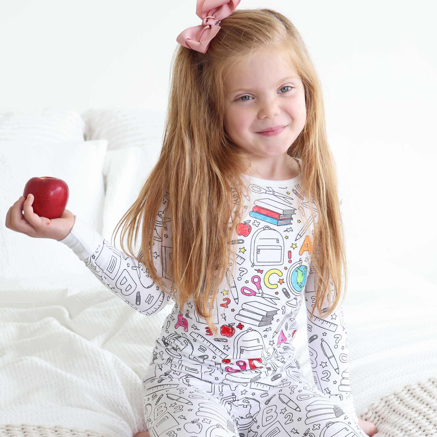  Colorable Two Piece Pajama Set | School Days、mySite、layawaytickets