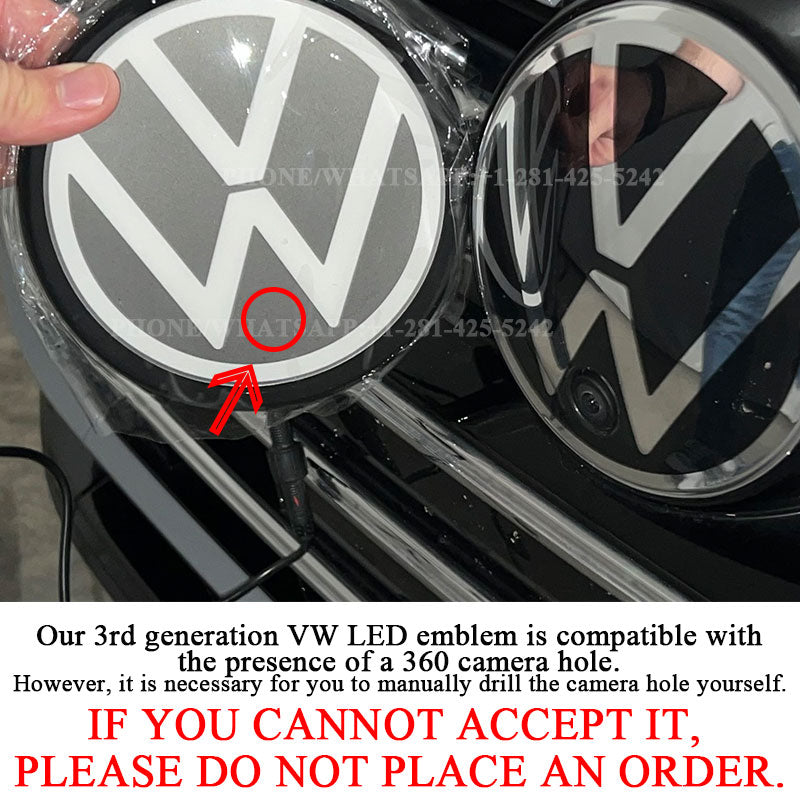 3.5rd Gene VW Light up Emblem for Arteon (2017-2020) (Compatible with ACC/radar for Emergency Braking)、mySite、nflplayoffbracketp