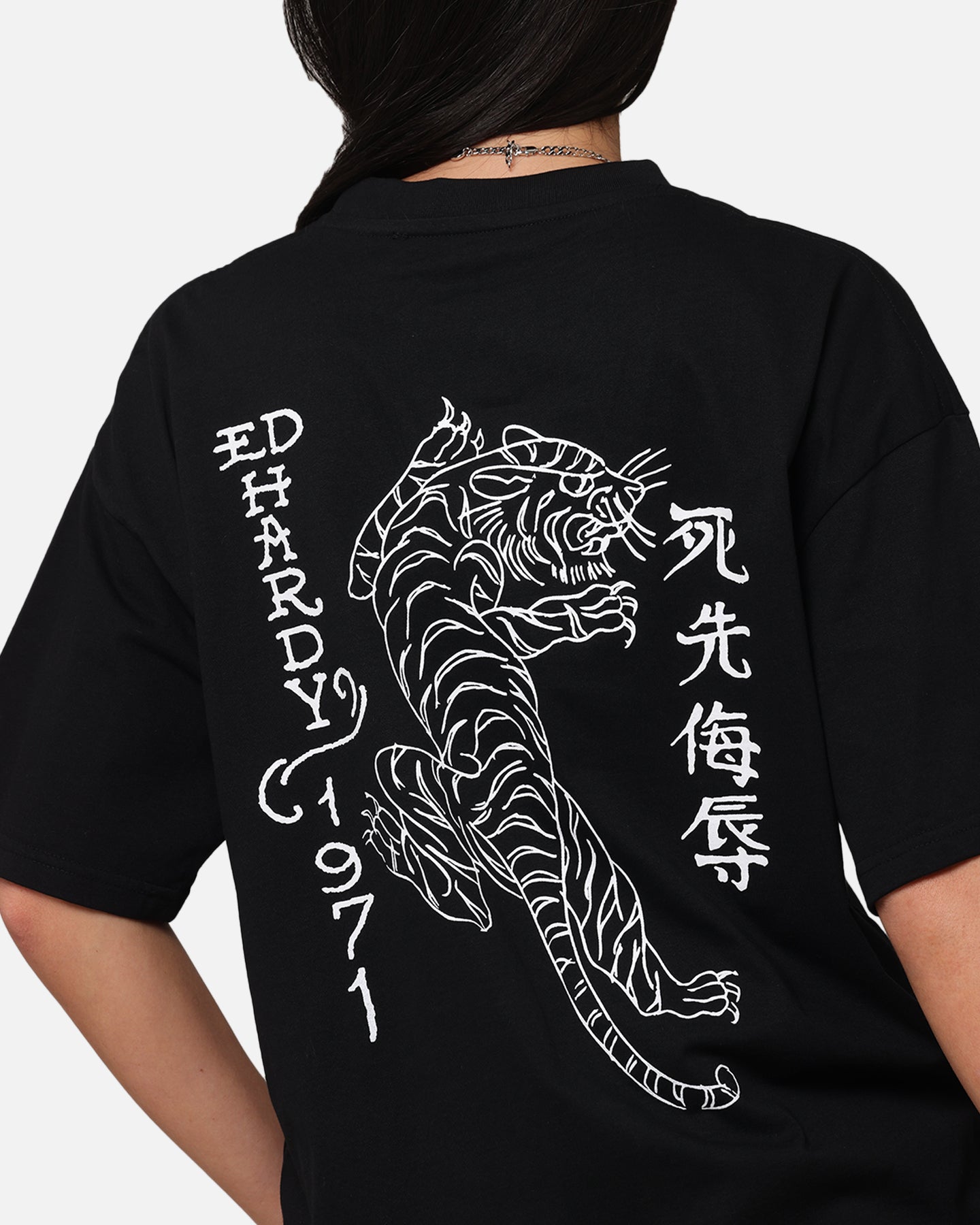 Ed Hardy Tiger Stamp T-Shirt Black、mySite、zt4zffjzw