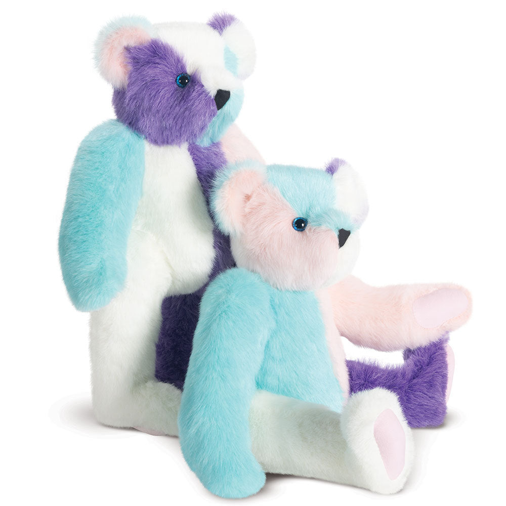 15 In. Cotton Candy Patchwork Bear、mySite、pszhyizbm