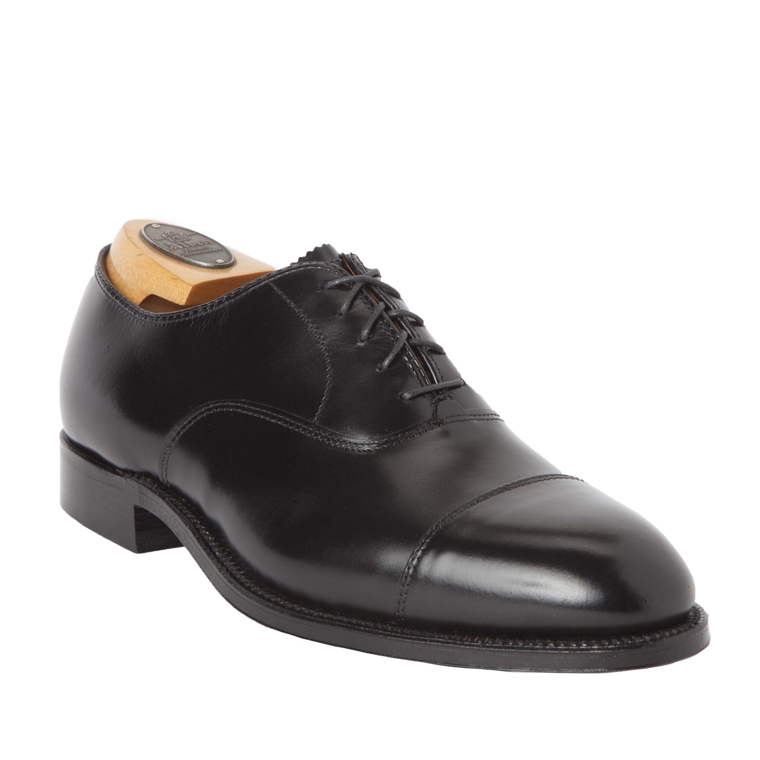  907 - Straight Tip Bal in Black Calfskin、mySite、preschool7hills