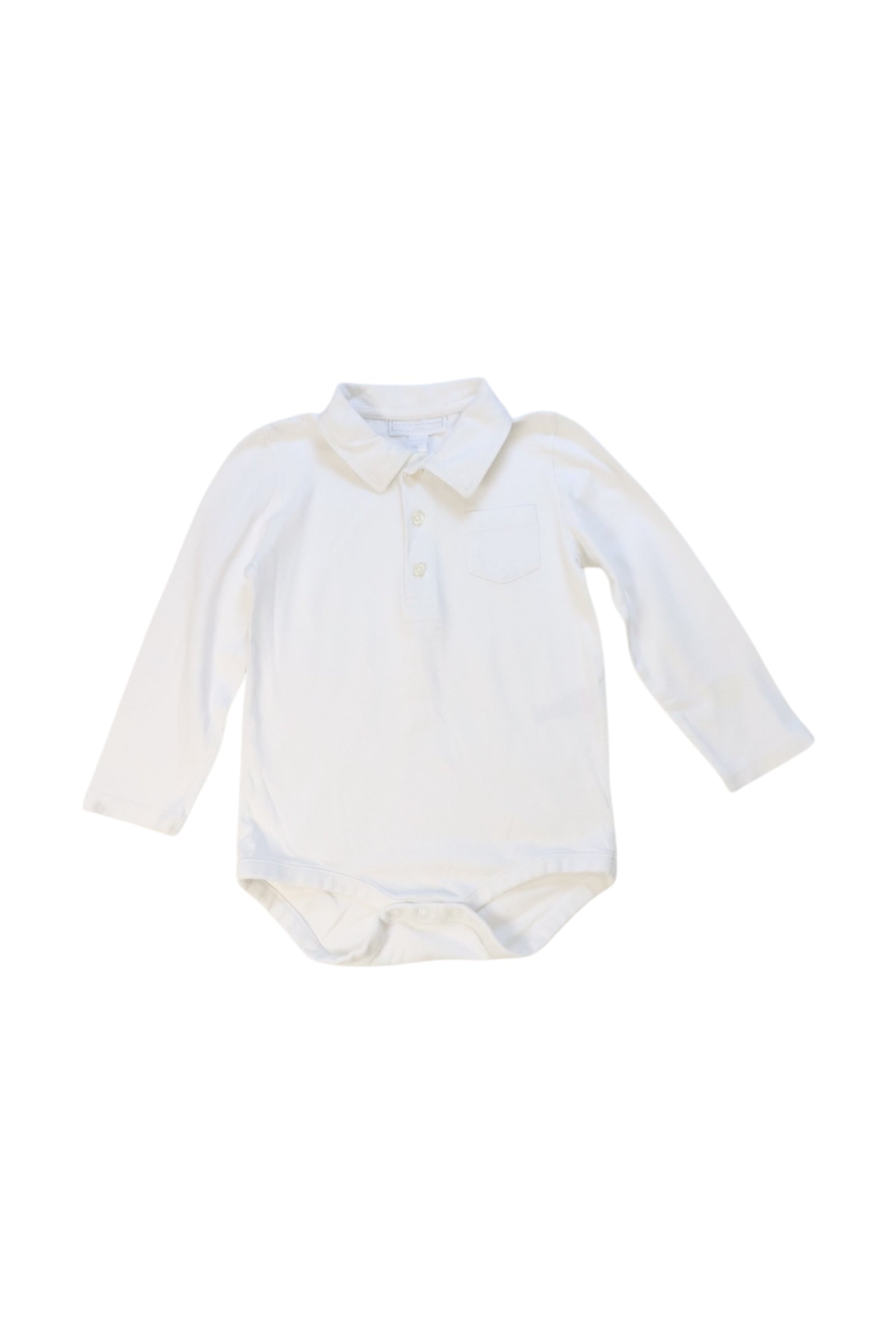The Little White Company Long Sleeve Collared Bodysuit 18-24M、mySite、g9winljtr
