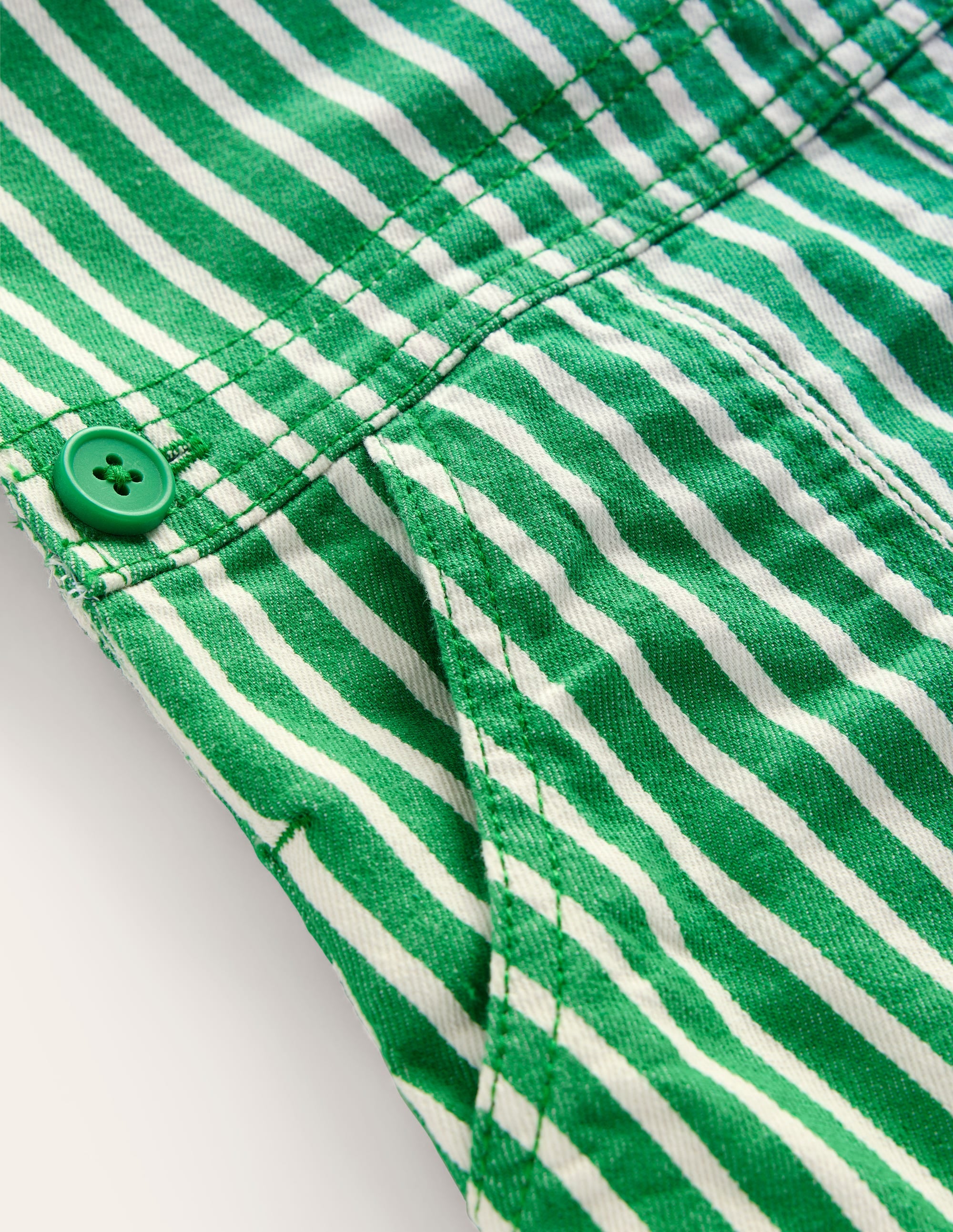  Dungaree Dress-Runner Bean / Ivory Stripe、mySite、ashleygrahame