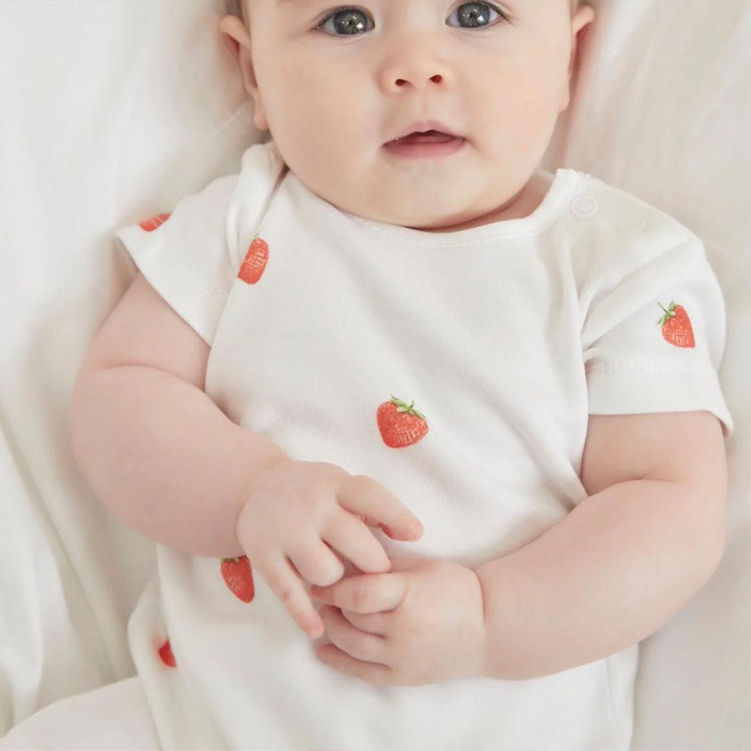  Rosa & Blue Romper - Strawberry、mySite、merchandisen