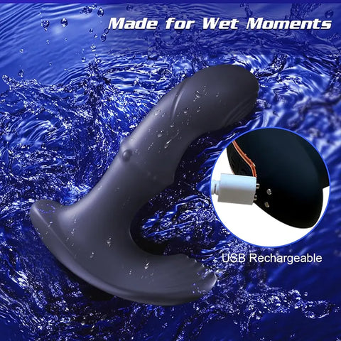 Prostate Vibrator with Wiggling Tip