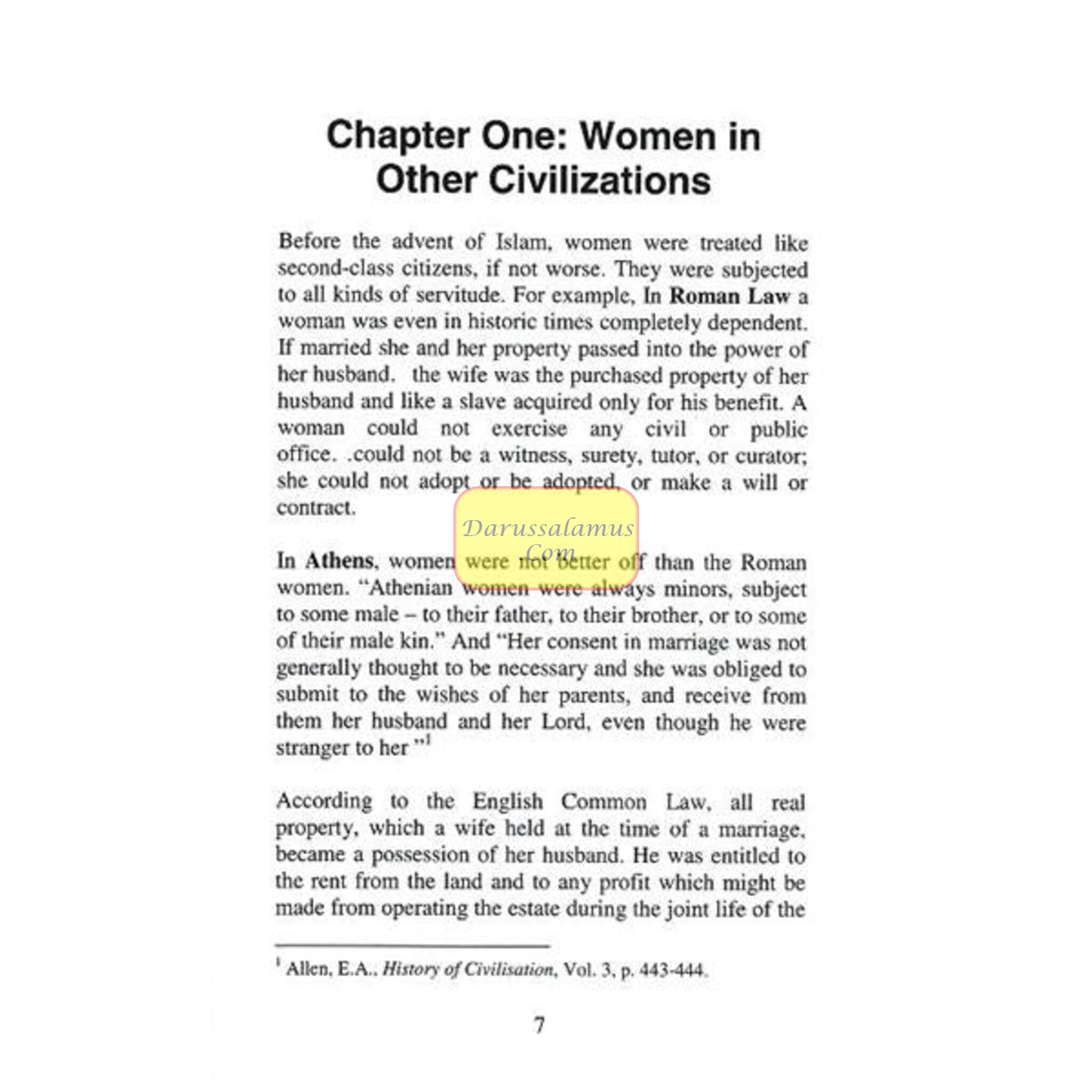 Women In Jahiliya & Islam By Dr. Omar Ahmed、mySite、topwebapps