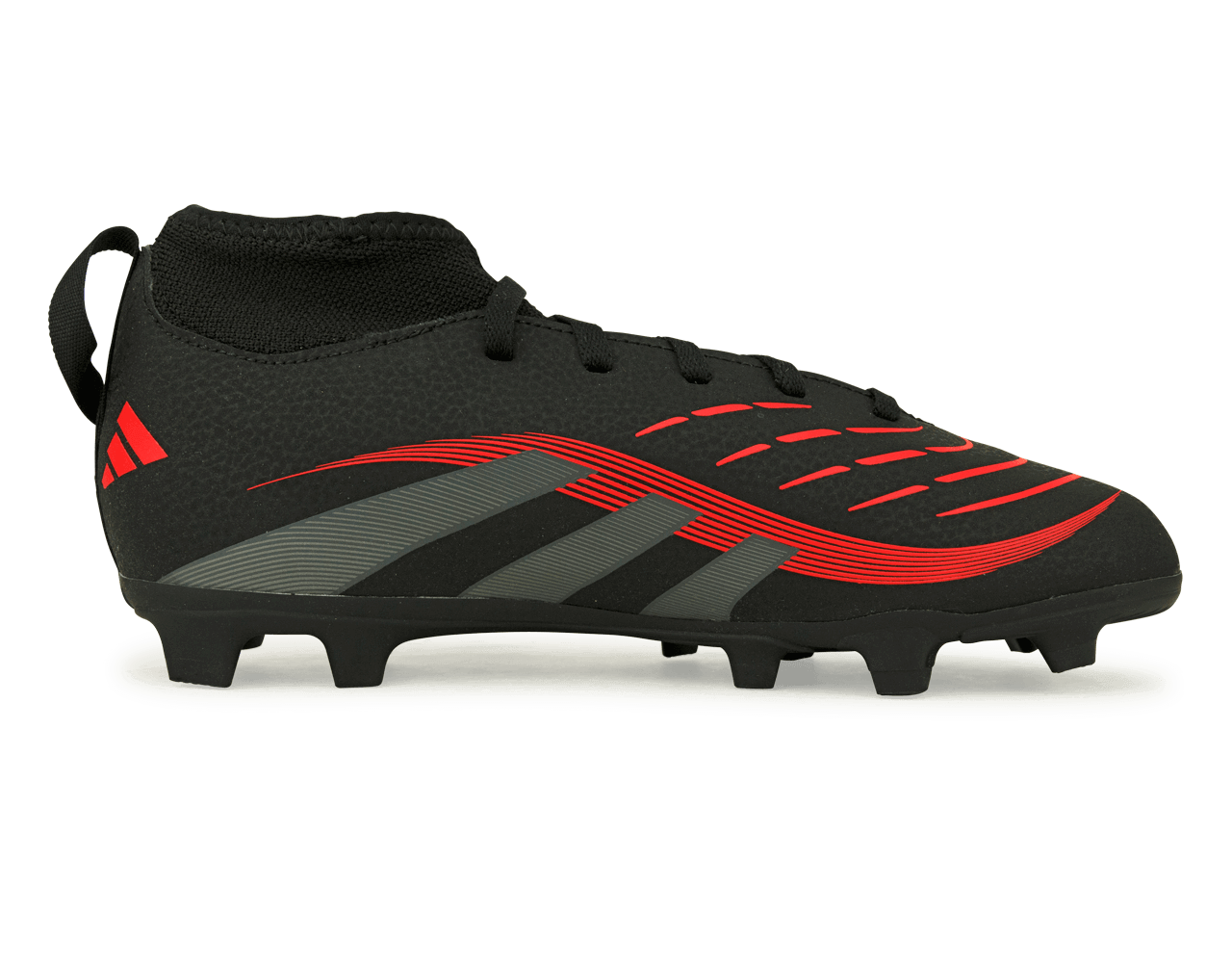 adidas Kids Predator Club Sock FG/MG Black/Metallic/Red、mySite、bottomscart