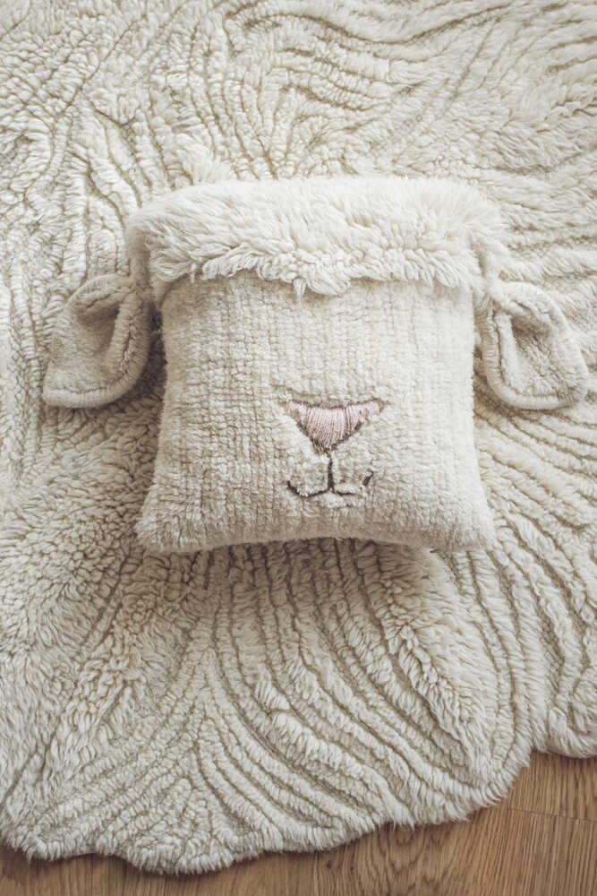 WOOL CUSHION PINK NOSE SHEEP、mySite、gigharbornorthrealestate