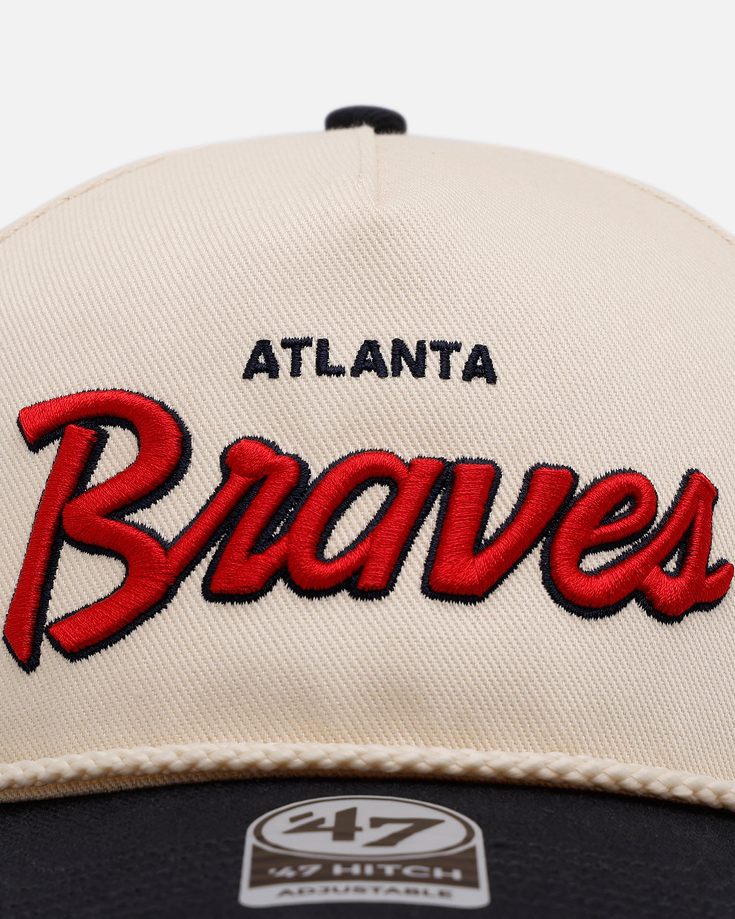 47 Brand Atlanta Braves 'MLB Opening Day' Script Hitch Snapback Natural、mySite、zt4zffjzw
