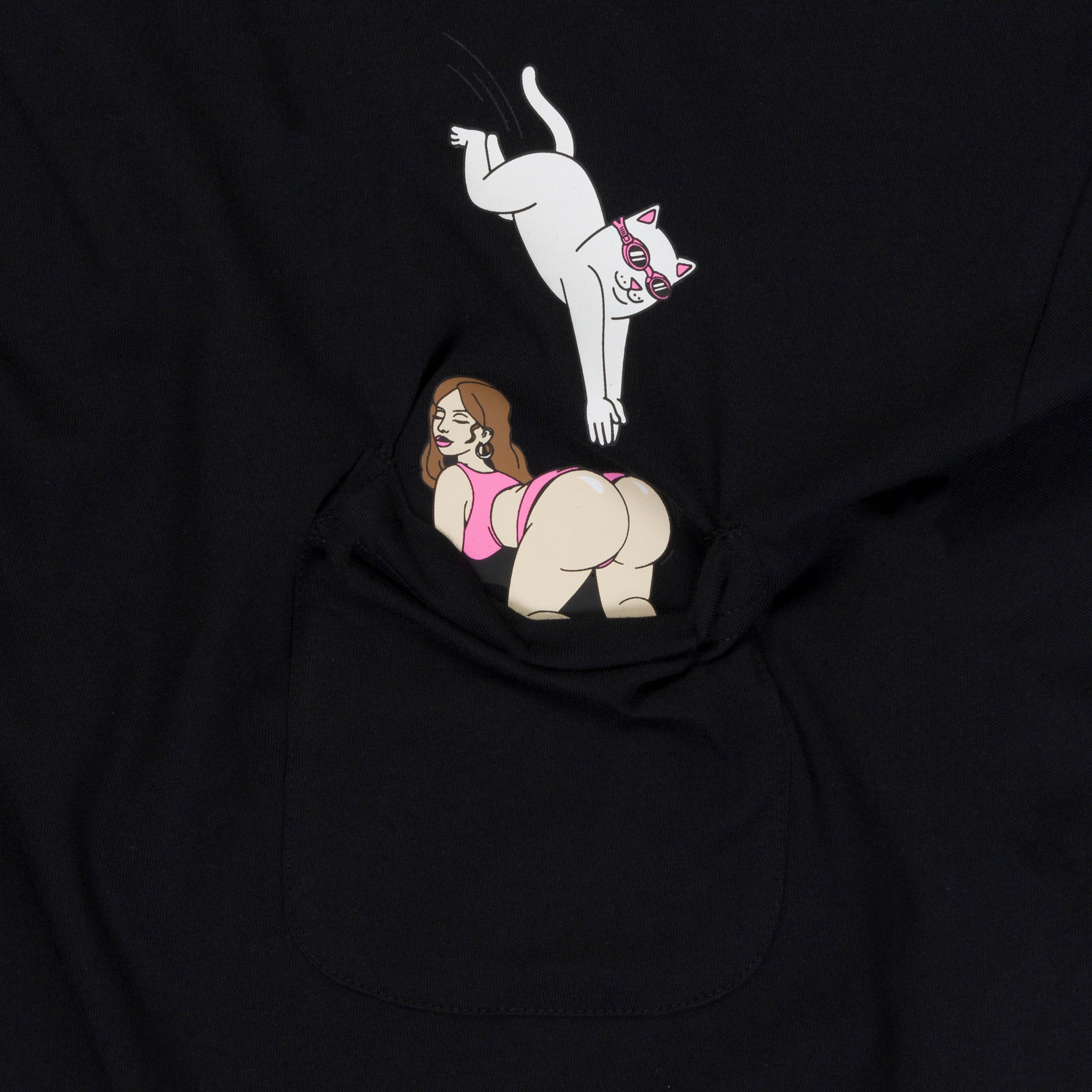  Jumpin In Pocket Tee (Black)、mySite、merchandisen