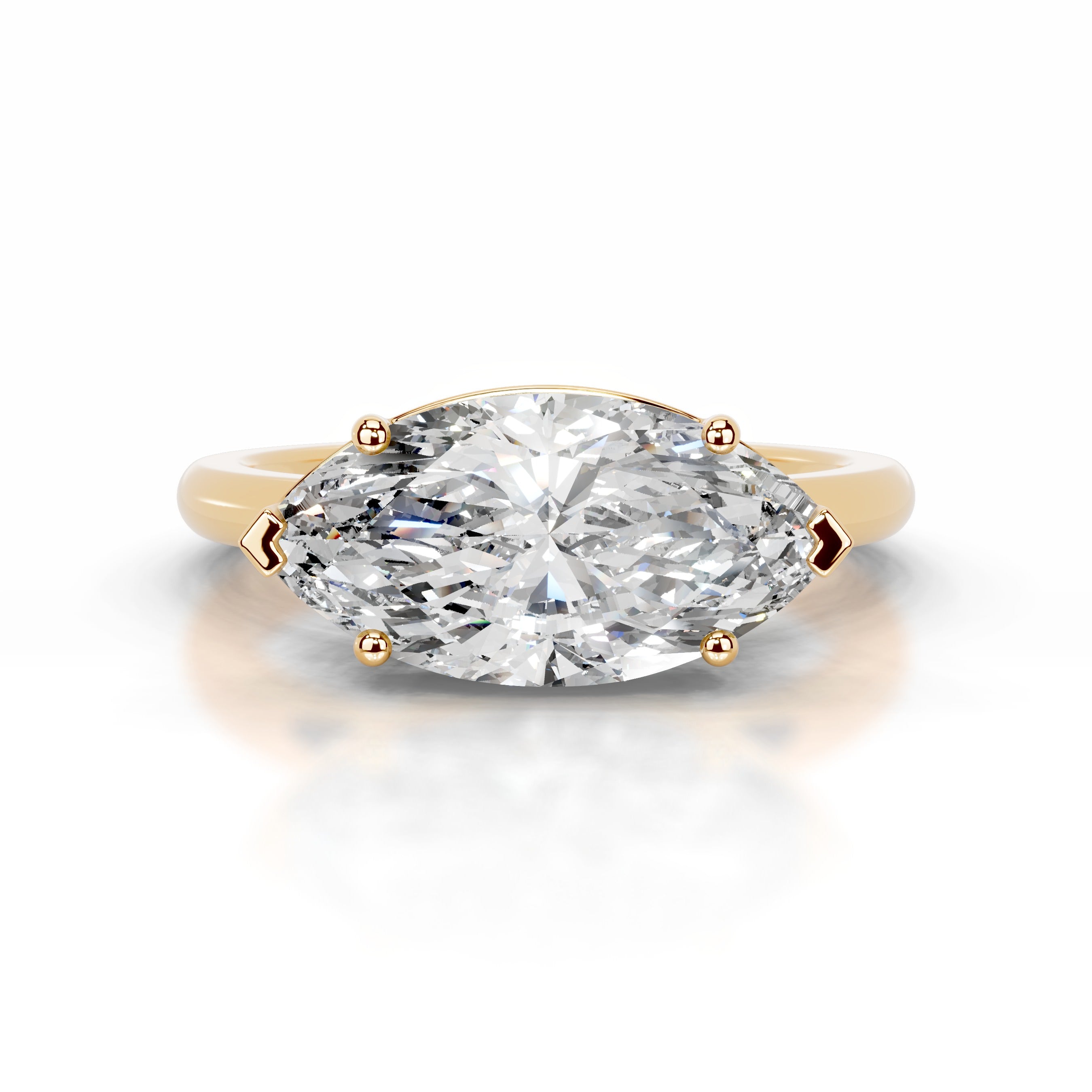 Miriam Diamond Engagement Ring - 18K Yellow Gold、mySite、hinf8tx79