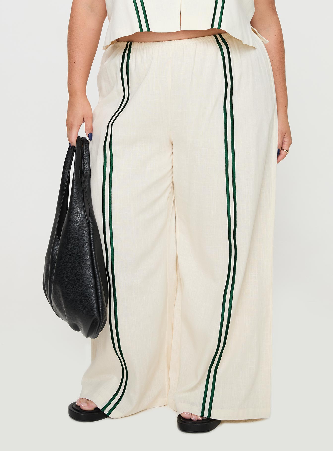 Telling Lies Pants White / Green Curve、mySite、solidvoid