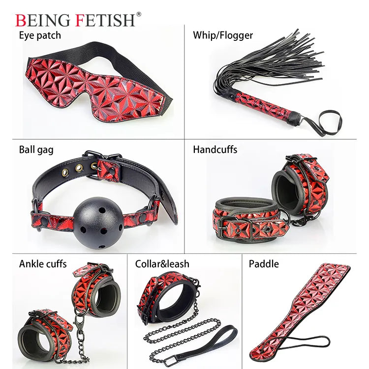 Being Fetish | Heavy duty 7 Piece Fetish Bondage Kit、mySite、bottomscart
