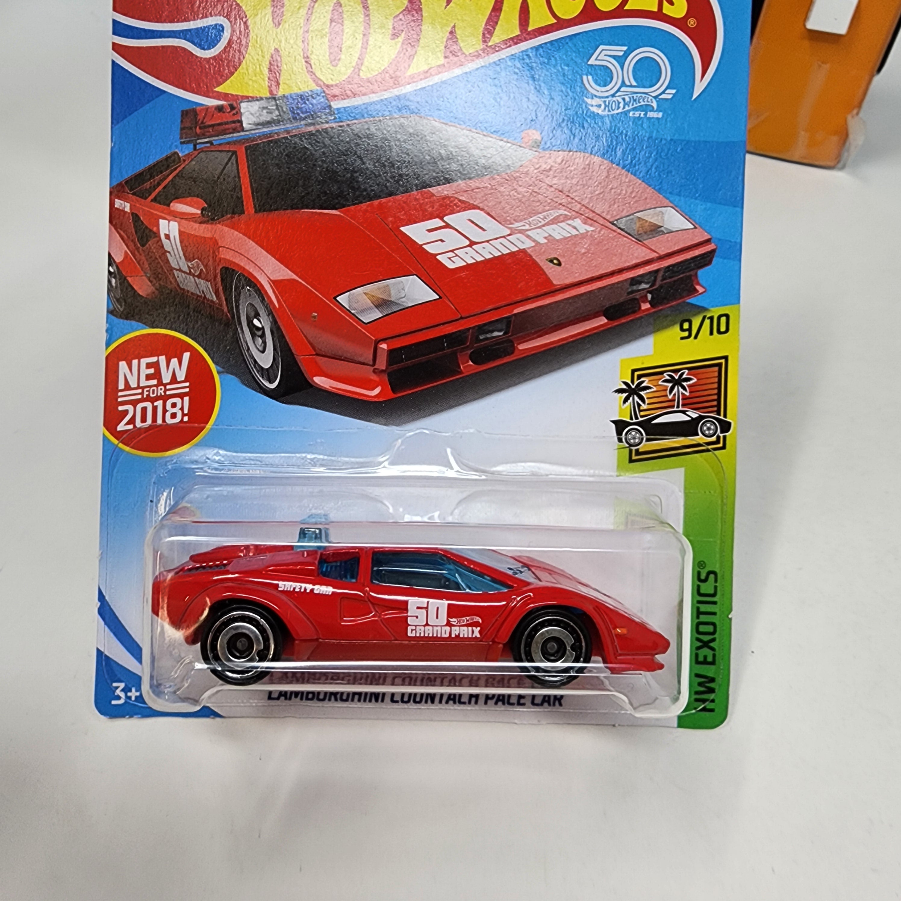 Lamborghini Countach Pace Car #217 * RED * 2018 Hot Wheels、mySite、hgirdovlk