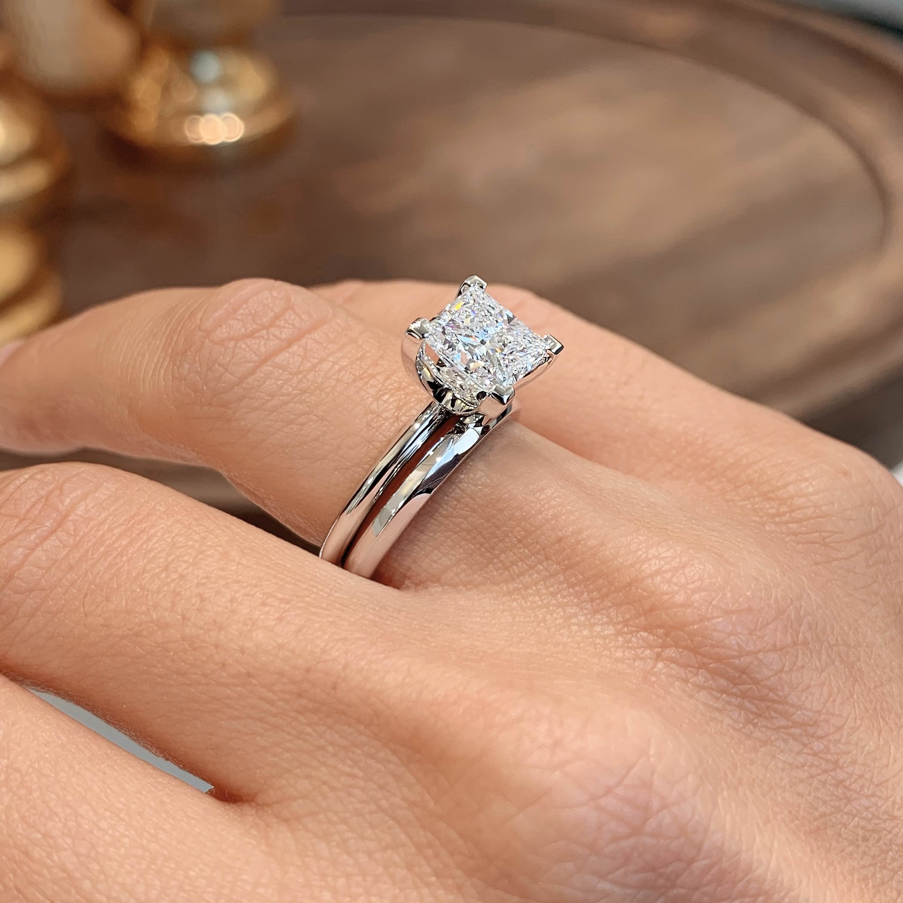 Carolina Lab Grown Diamond Bridal Set -14K White Gold、mySite、hinf8tx79