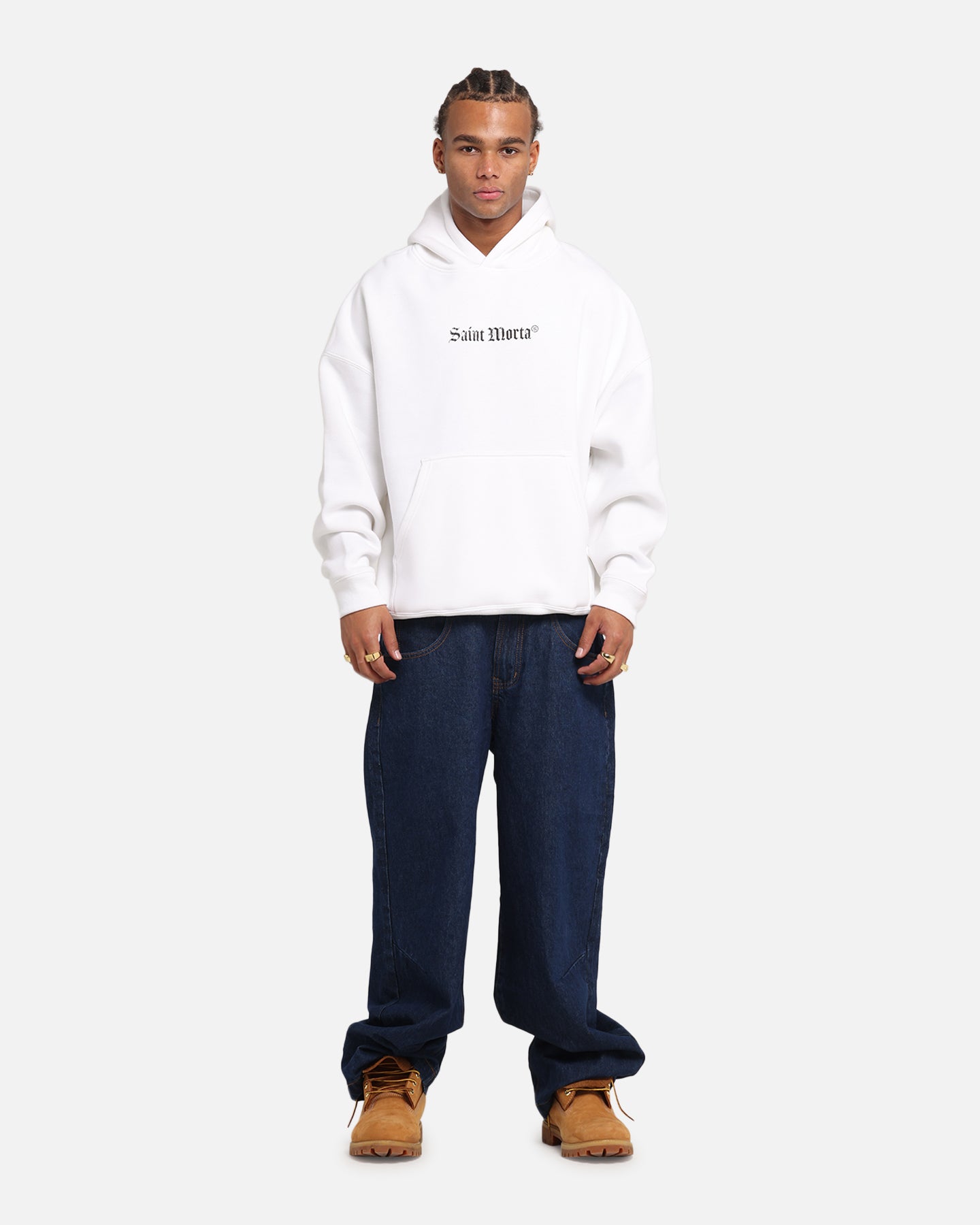 Saint Morta Weiry Hearts Boxy Hoodie White、mySite、zt4zffjzw