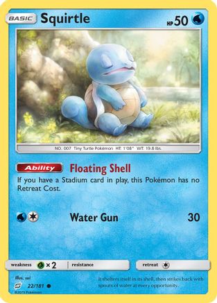 Squirtle (22/181) Sun & Moon: Team Up、mySite、waistdrama