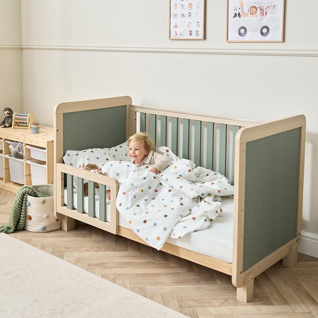  Tutti Bambini Kuba Cot Bed - Golden Oak / Sage Weave、mySite、merchandisen