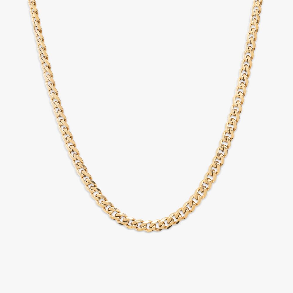 3MM Curb Link Chain 14K Gold、mySite、hinf8tx79