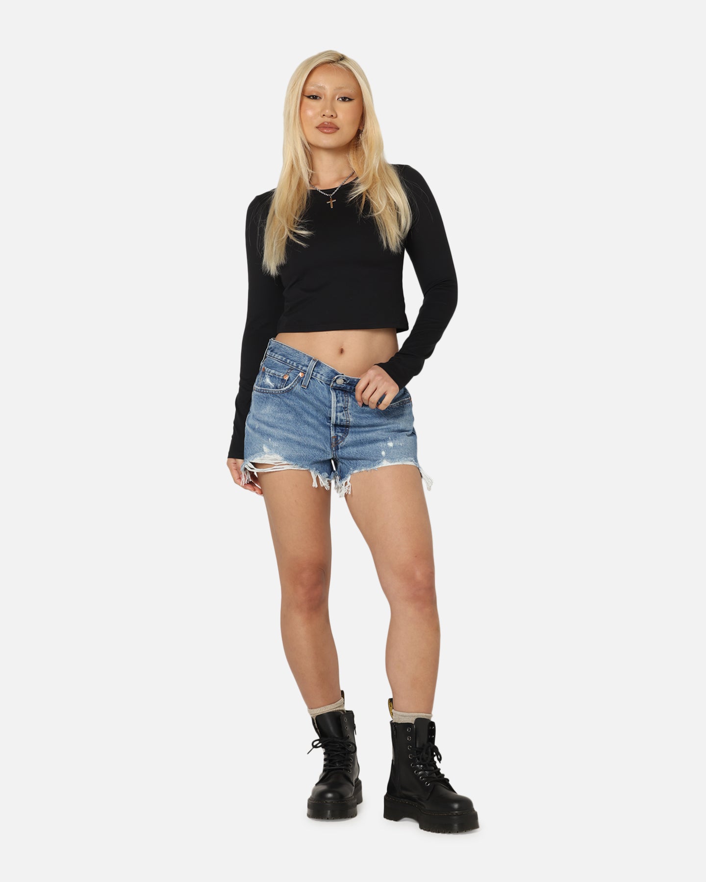 Levi Strauss And Co Women's 501® Original Denim Shorts Blue、mySite、zt4zffjzw