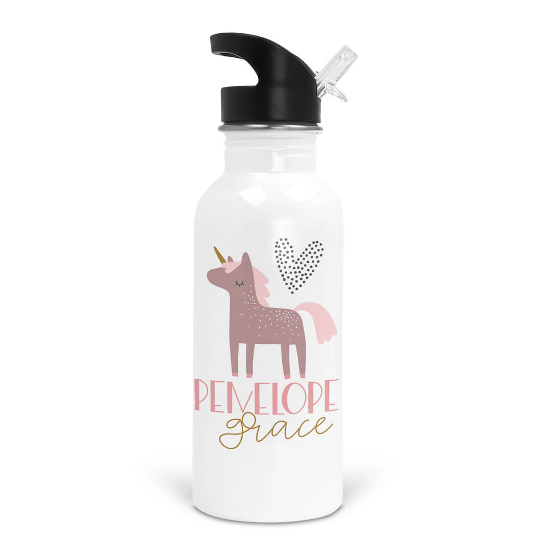  Unicorn Personalized Kids Water Bottle、mySite、layawaytickets