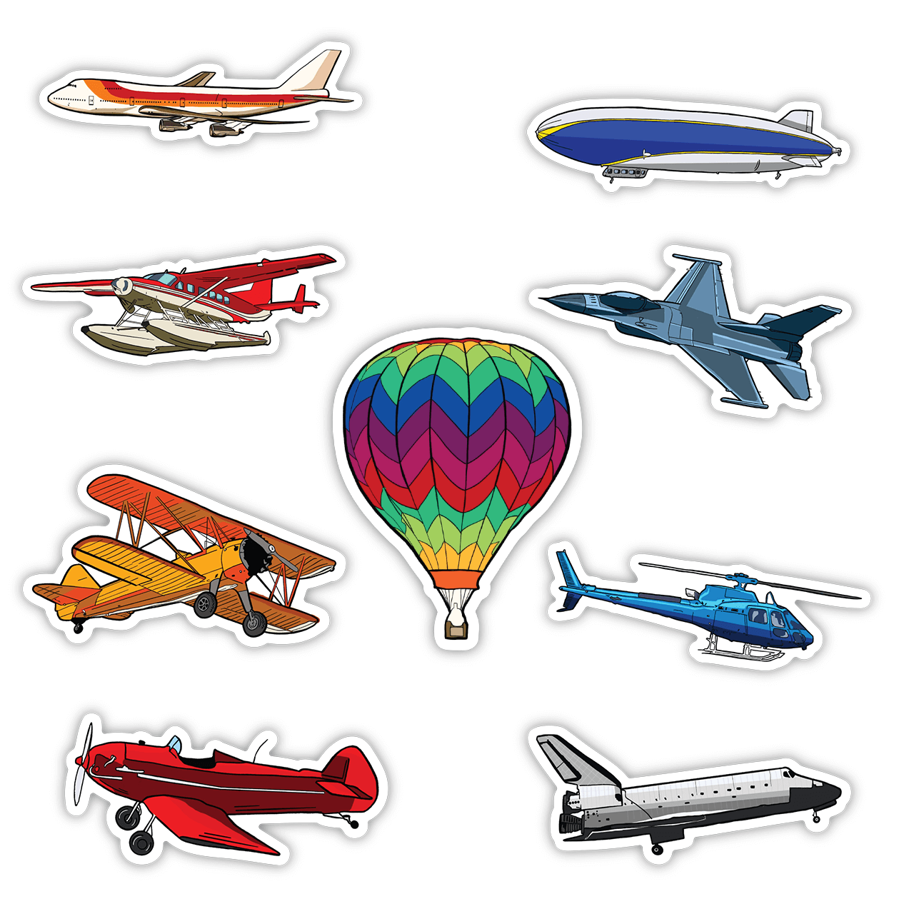  Airplanes & Aircrafts 9 Pack、mySite、ghnorth
