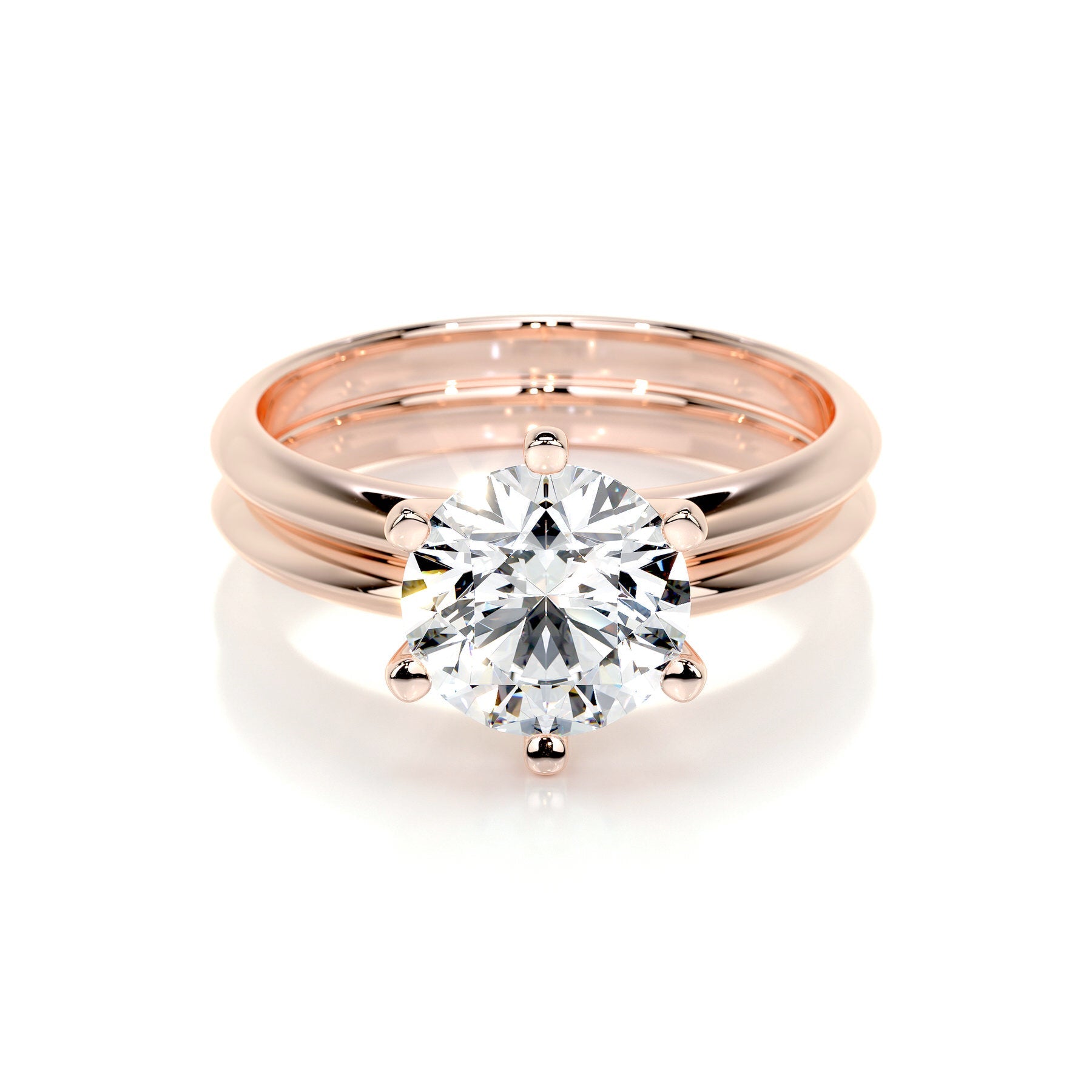 Alexis Lab Grown Diamond Bridal Set -14K Rose Gold、mySite、hinf8tx79