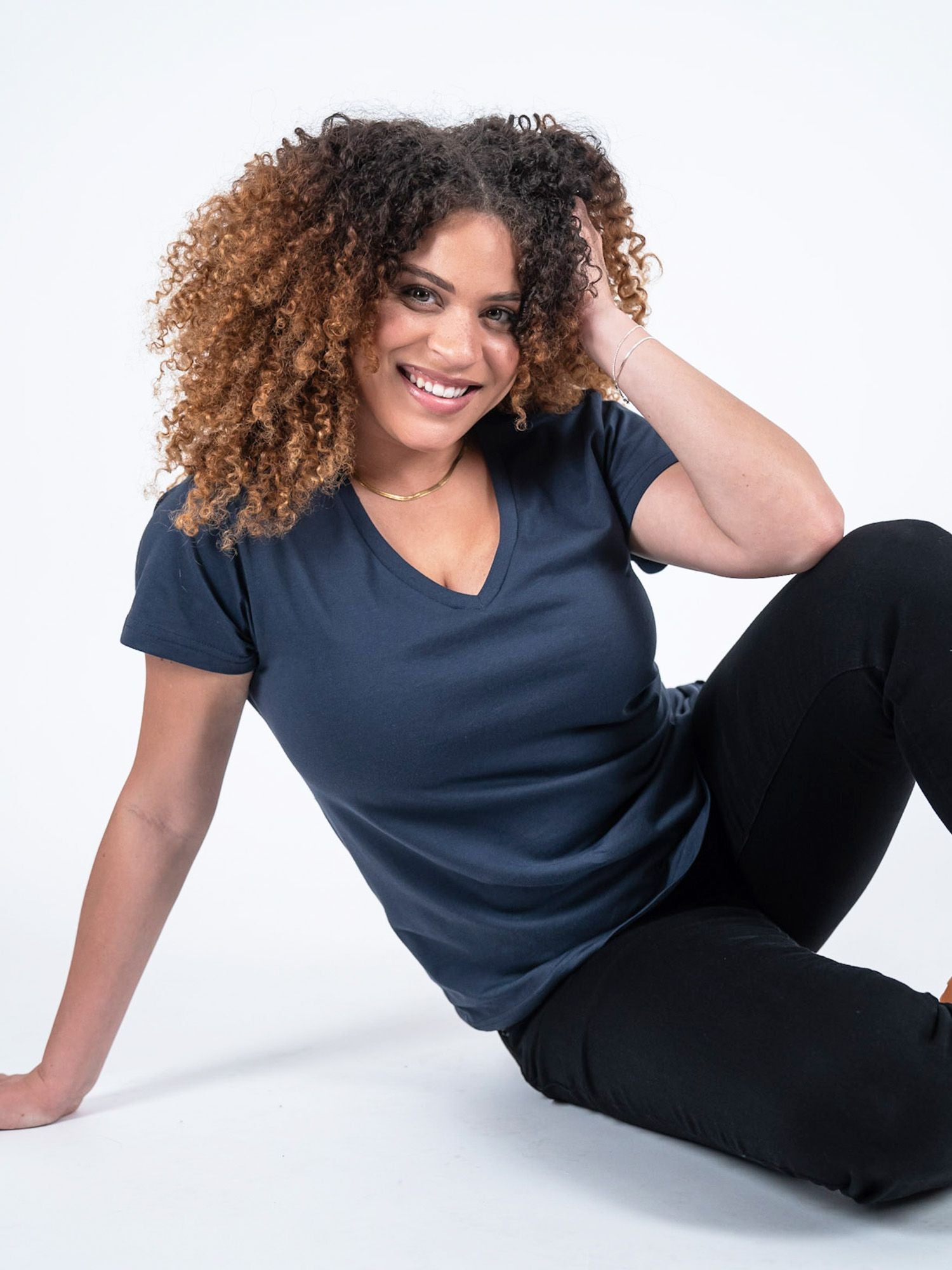  Women's Odyssey Blue V-Neck (1st Gen.) FINAL SALE、mySite、ghnorth