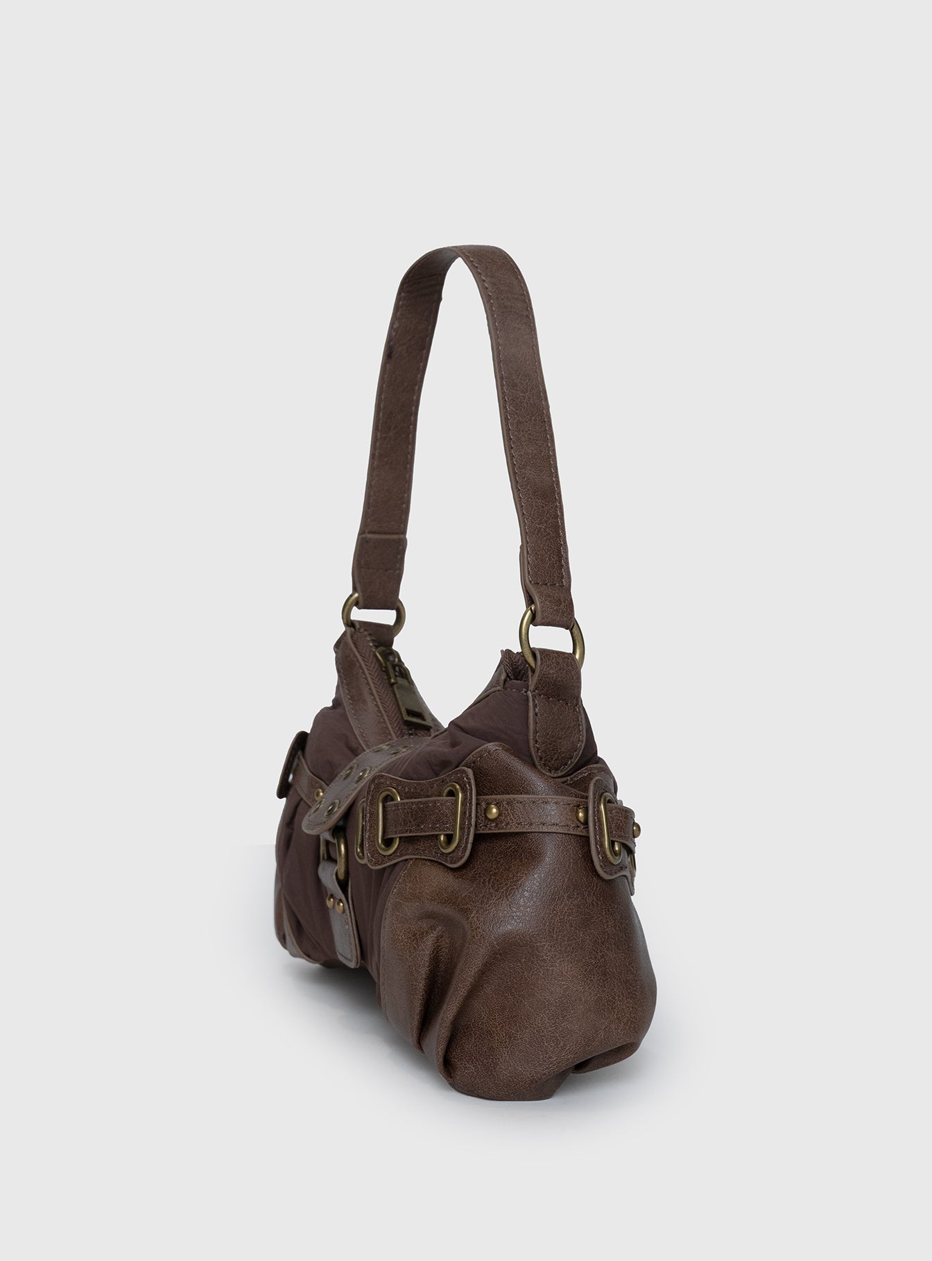 Doyers Street Shoulder Bag Brown、mySite、solidvoid