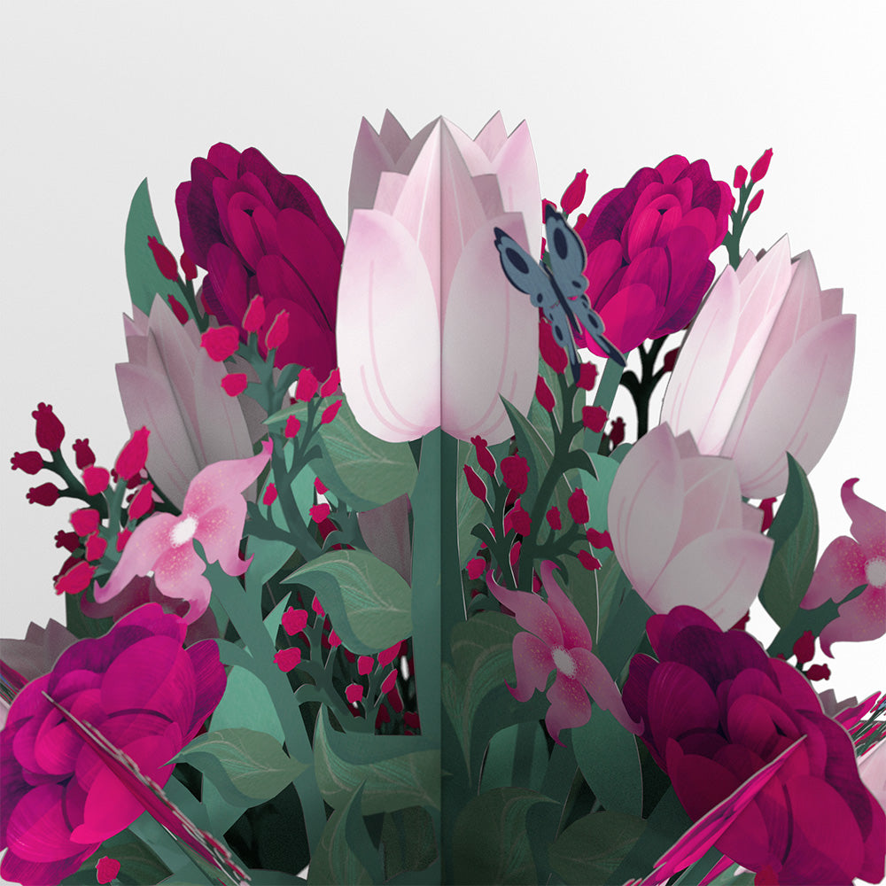 Blessing to Have a Mom Like You Hummingbird Suncatcher Card & Bouquet Bundle、mySite、solidvoid