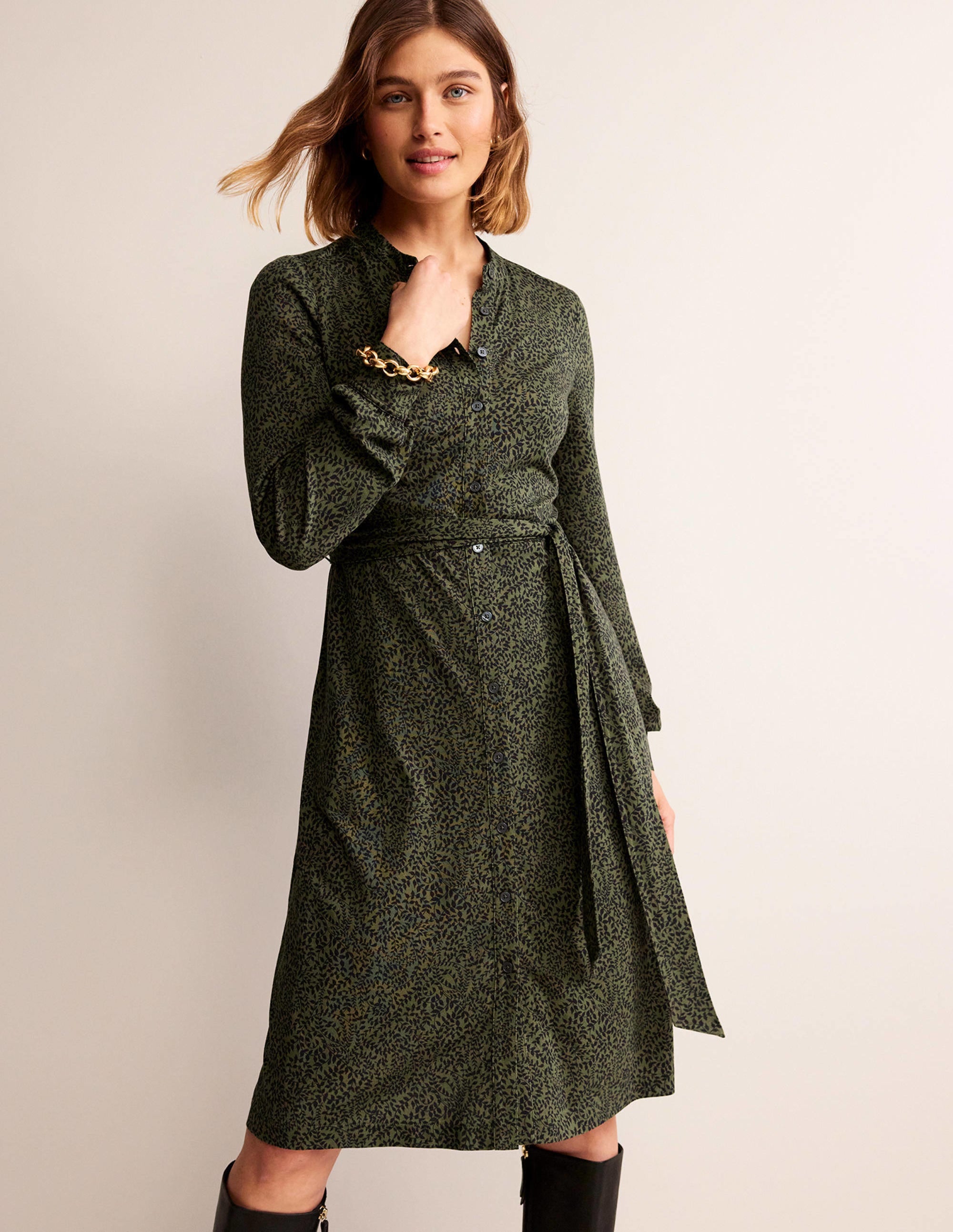  Julia Jersey Shirt Dress-Spruce, Pome Sprig、mySite、ashleygrahame