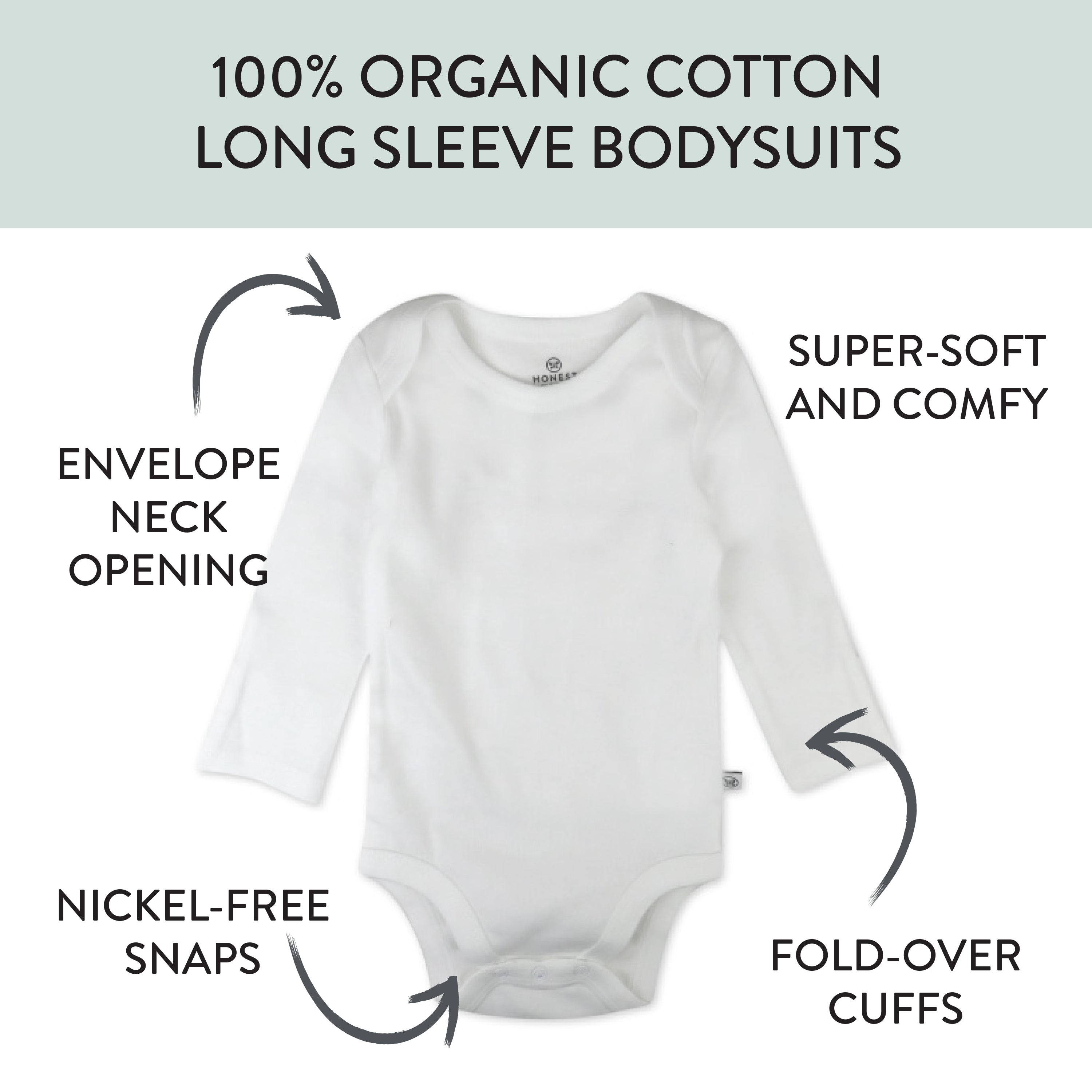  10-Pack Organic Cotton Long Sleeve Bodysuits、mySite、layawaytickets