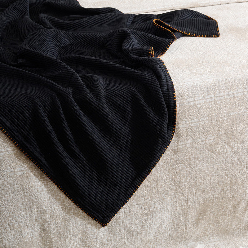 Cotton Bamboo Throw | Cord Rib | Pepper Whip | Cinnamon、mySite、camillekostekn