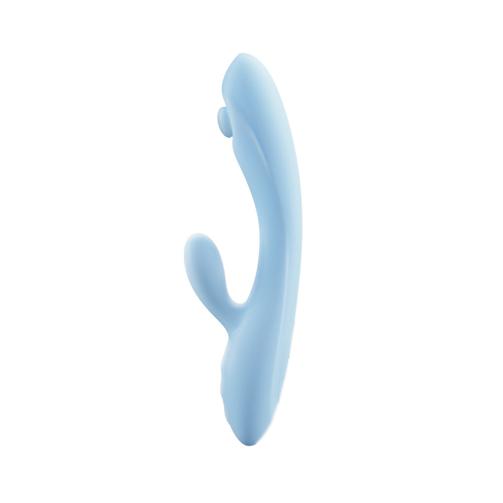 Play With Me By Blush® | Moondust Magic - 8 Inch G Spot Clitoral Rabbit Vibrator - 10 Dual Vibration Modes - Soft Silicone - Blue、mySite、bottomscart