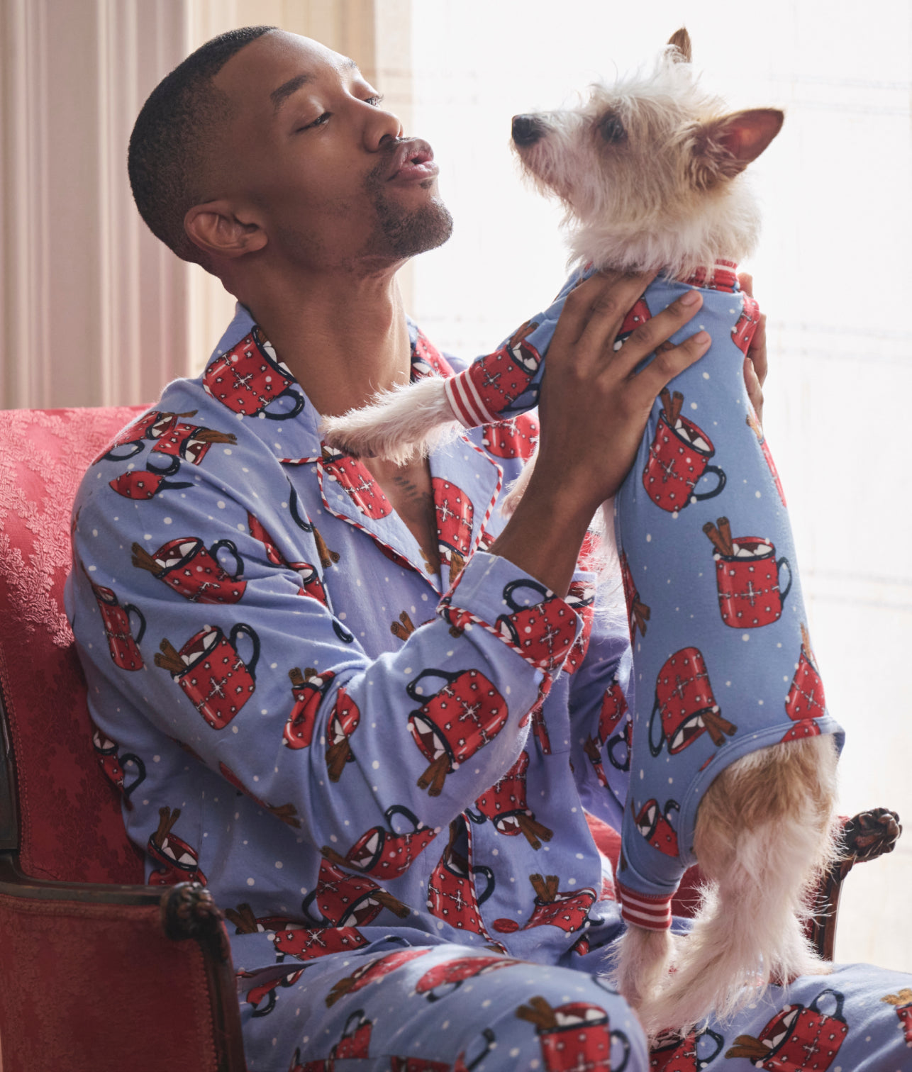  Men's Hug In A Mug Flannel Pajama Set、mySite、justintrudeaud