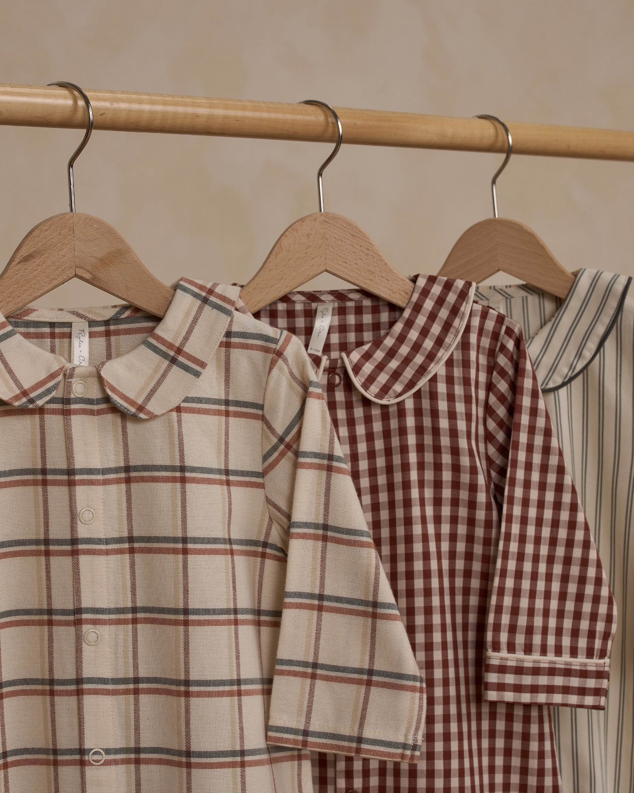  Baby Pajama Romper || Brick Gingham、mySite、layawaytickets