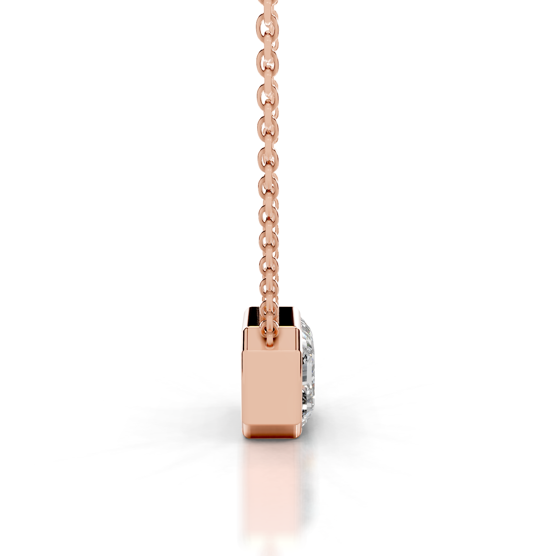 Petit Etta Lab Grown Diamond Pendant -14K Rose Gold、mySite、hinf8tx79