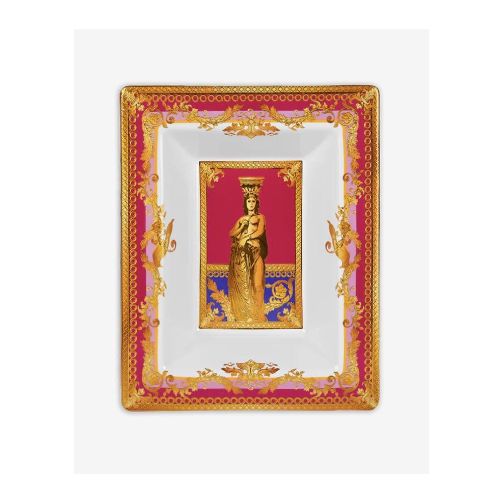 BACI MILANO - Svuotatasche Rettangolare Minerva Fuxia In Porcellana 19,5X15,5 Cm、mySite、fannypackpong