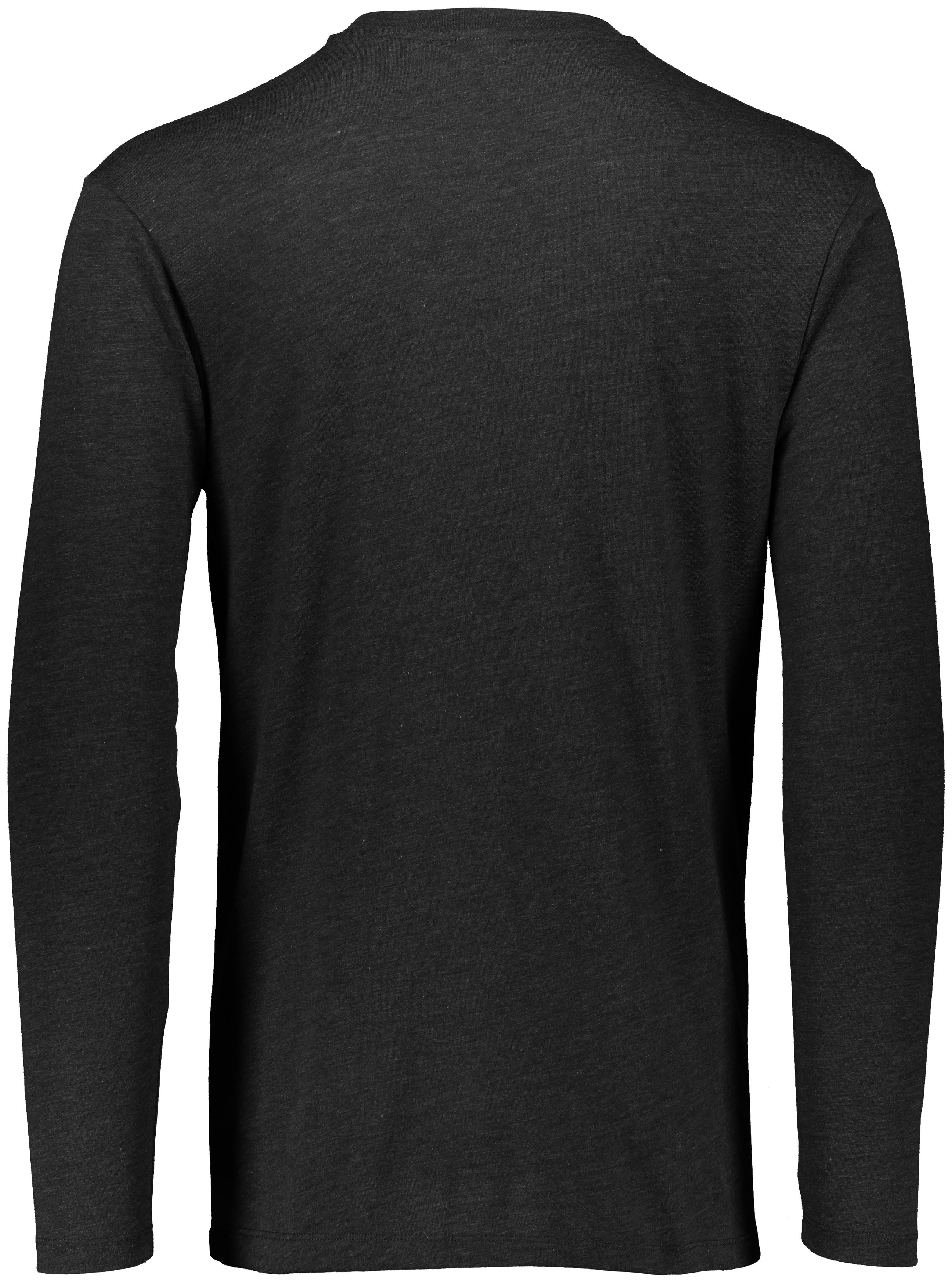 Augusta Long Sleeve Tri-Blend Tee - Black Heather、mySite、noshort