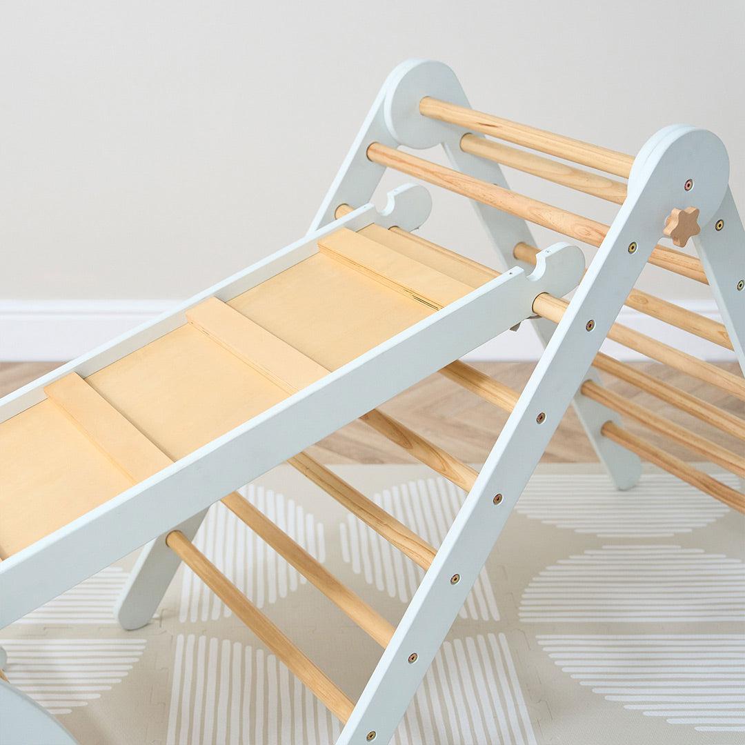  Tutti Bambini Scala Montessori 3 In 1 Pikler Climbing Frame With Climbing Wall - Sea Mist、mySite、merchandisen