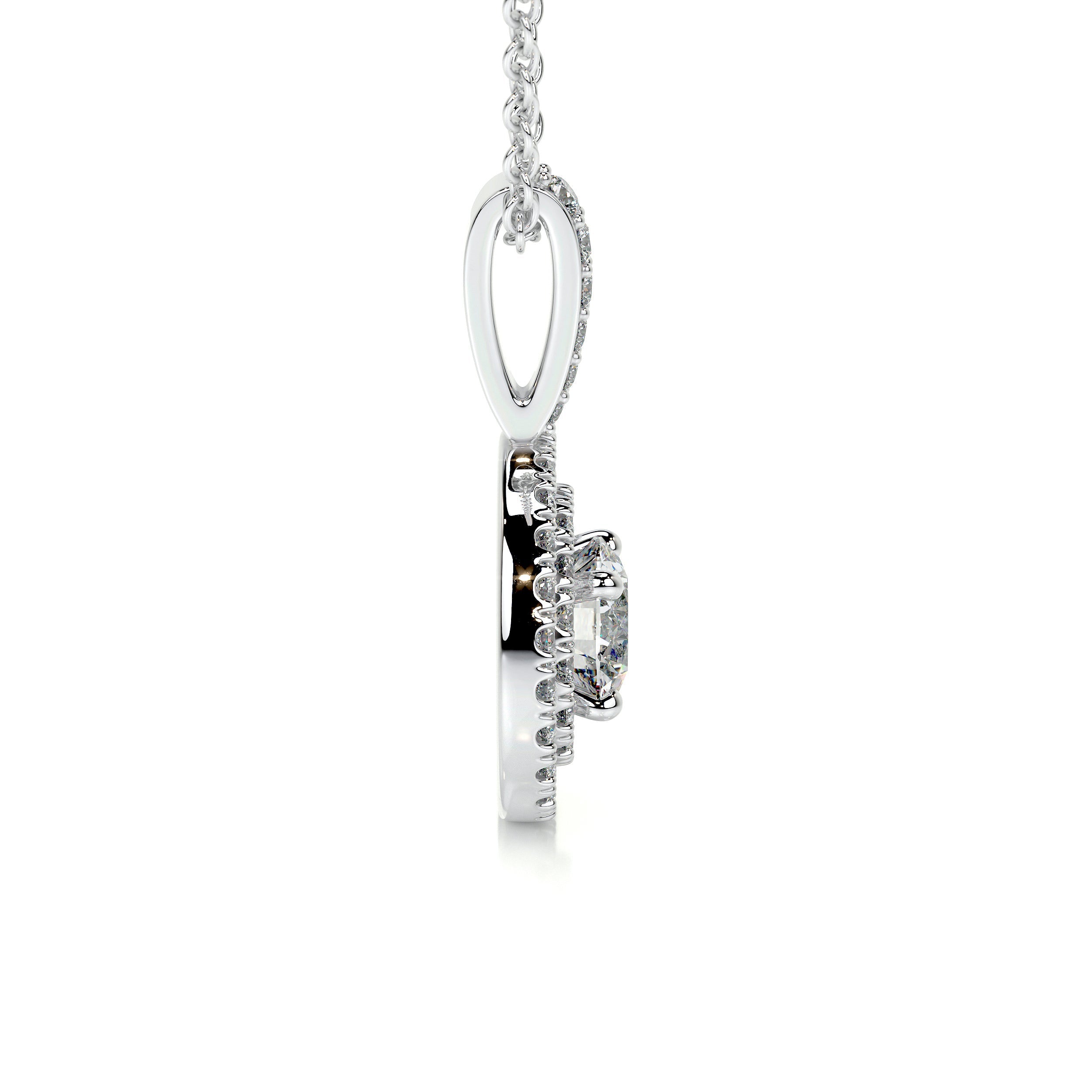 Petit Averi Lab Grown Diamond Pendant -18K White Gold、mySite、hinf8tx79