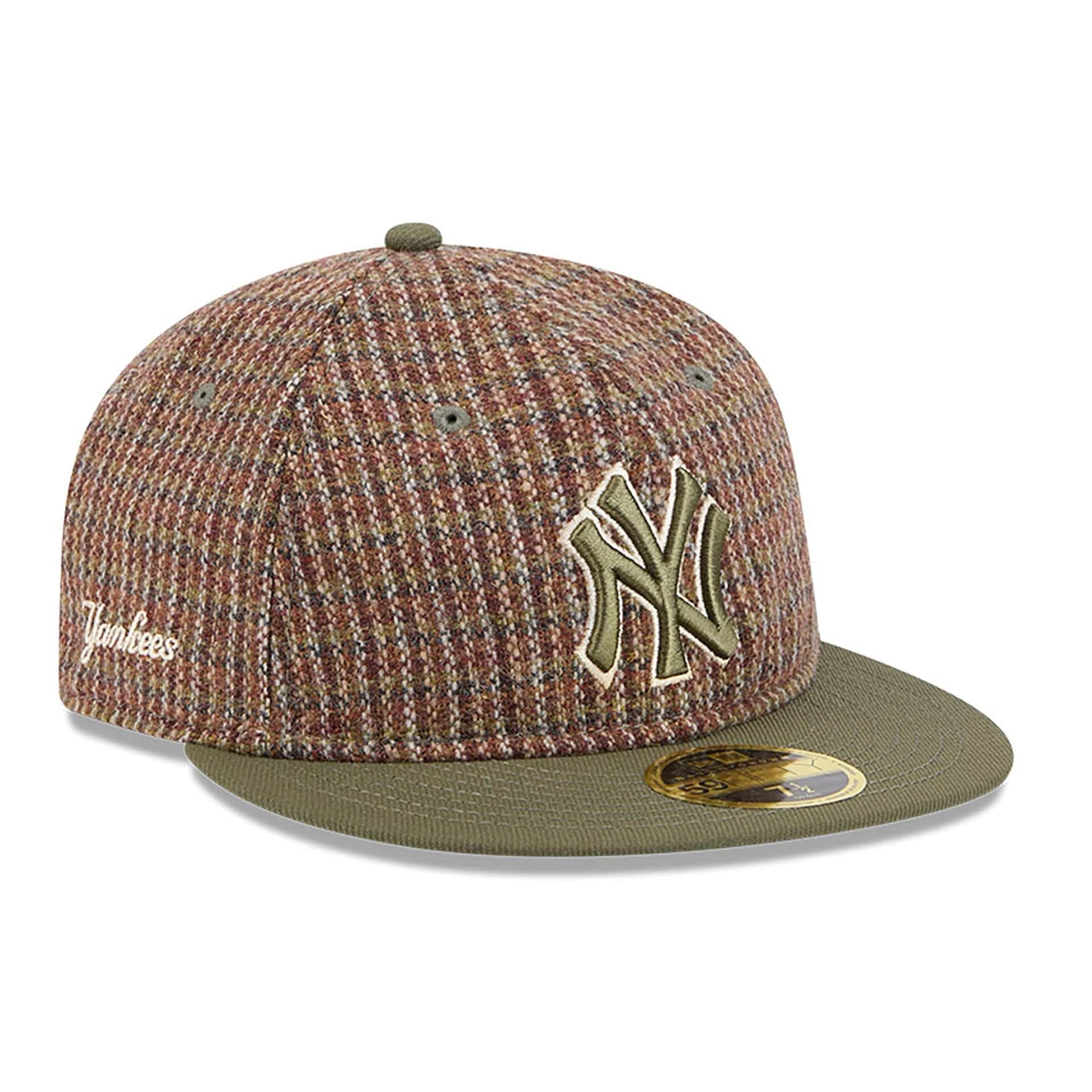 New York Yankees Wool MLB Brown Retro Crown 59FIFTY Fitted Cap、mySite、vikingsvslions
