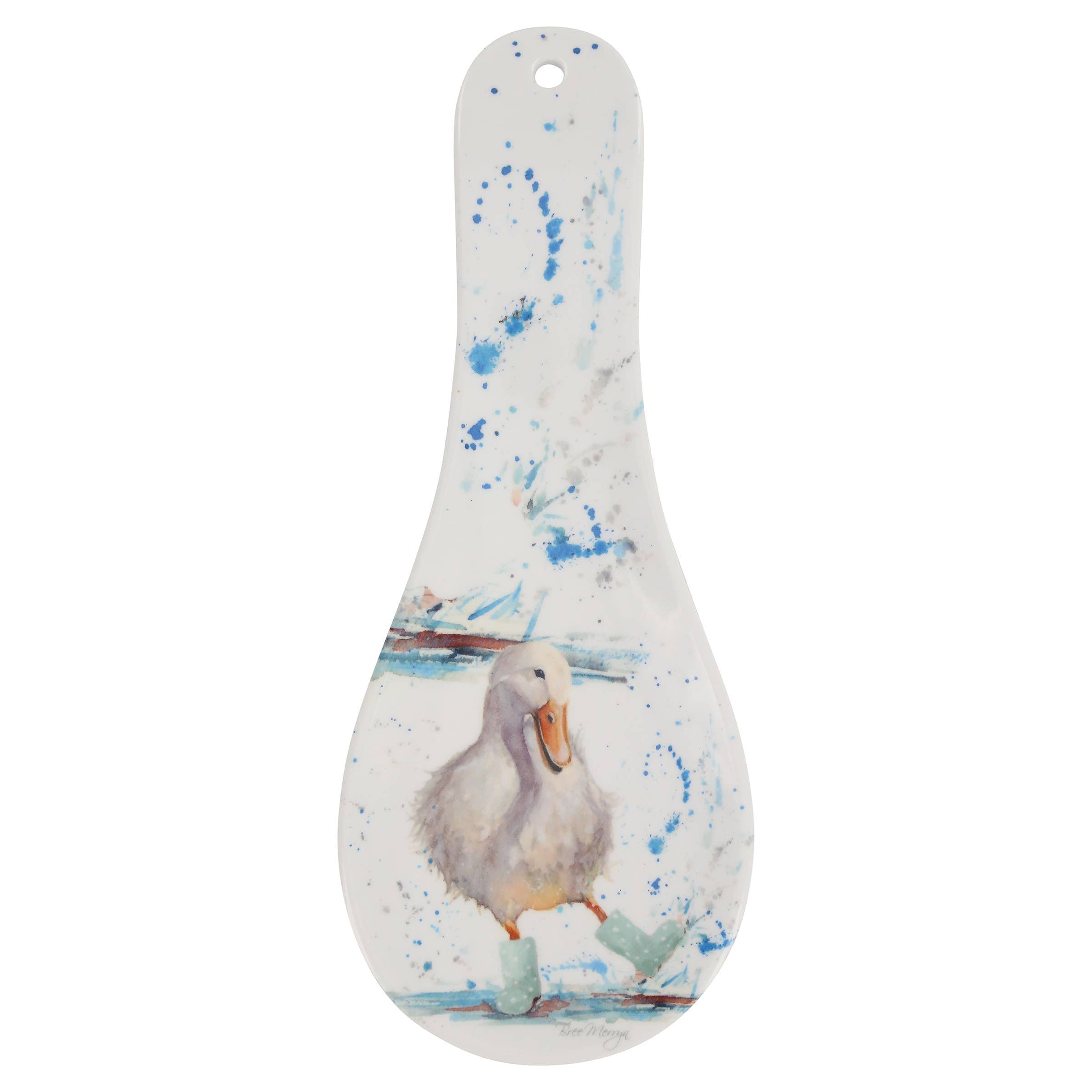 DUCK in BOOTS WATERCOLOR SPOON REST、mySite、g9winljtr