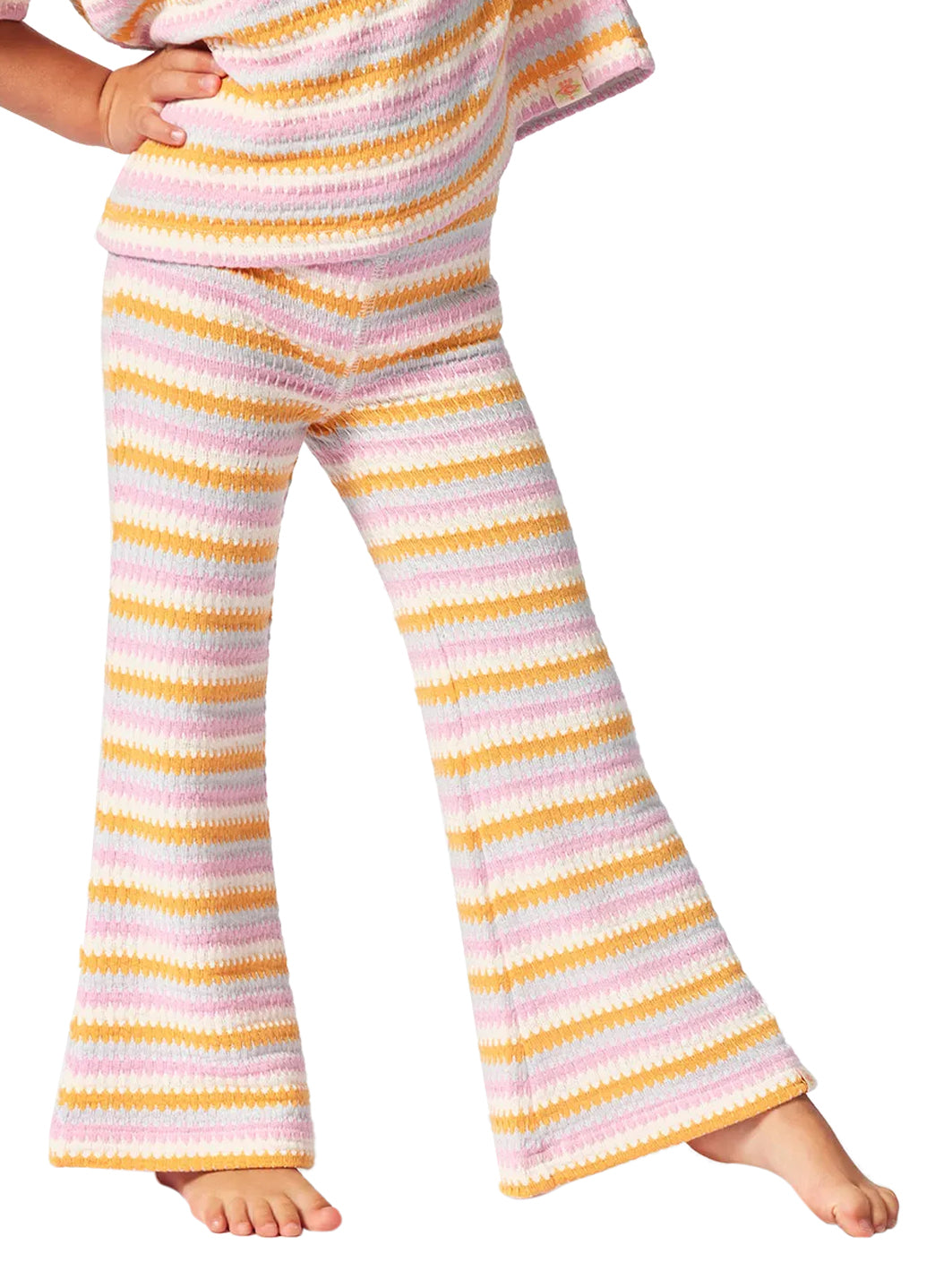 Rip Curl Girls' Rainbow Tide Stripe Pant (Toddler, Little Kid)、mySite、noshort