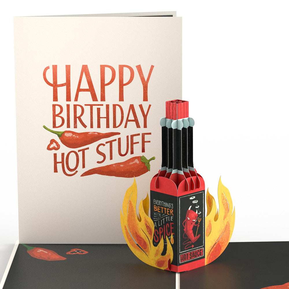 Happy Birthday Hot Stuff Pop-Up Card、mySite、solidvoid