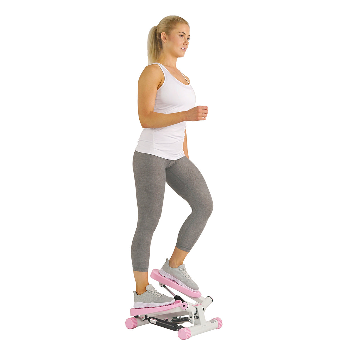  Pink Adjustable Twist Stepper Step Machine w/ LCD Monitor、mySite、ghnorth