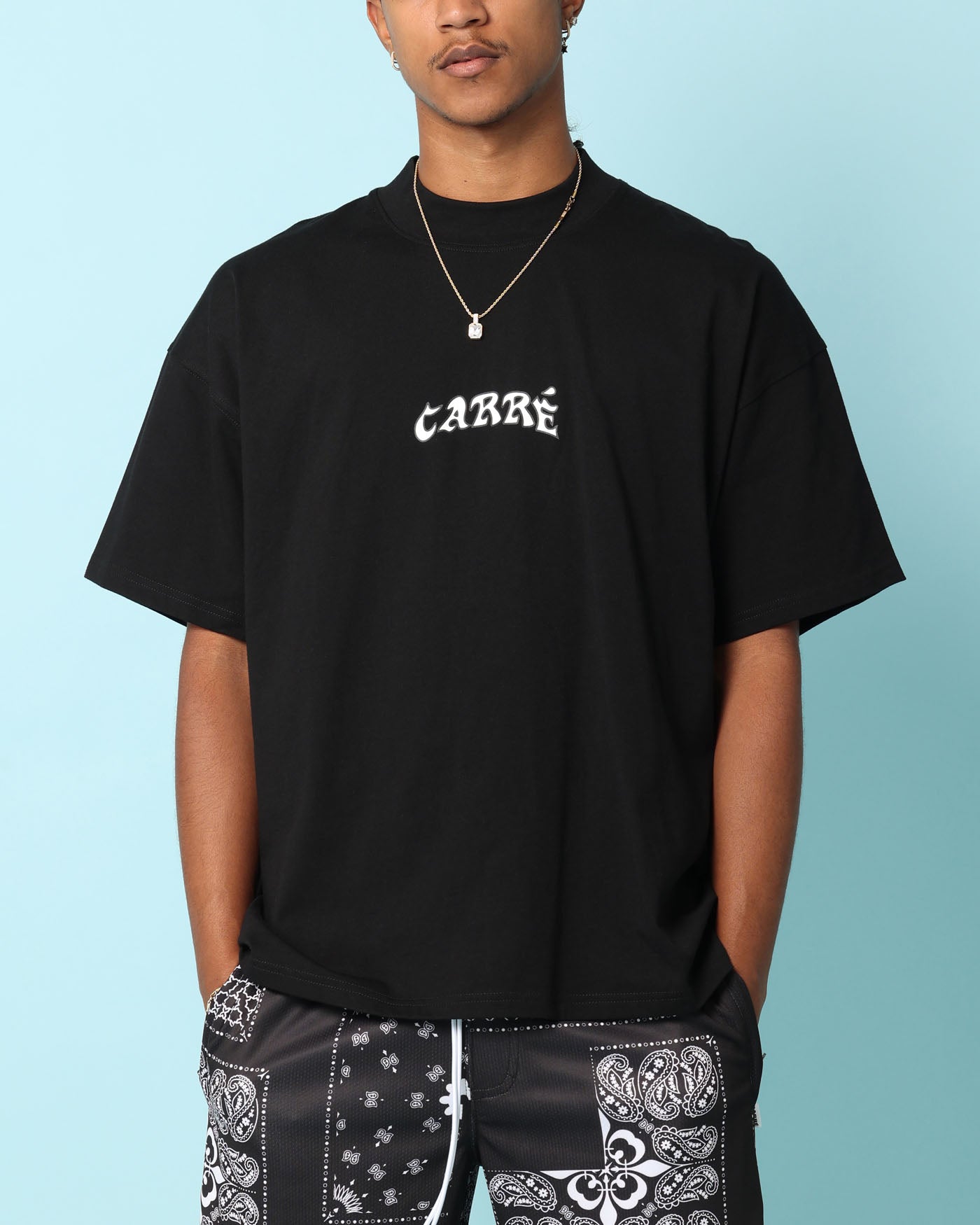 Carré Members Only Oversized T-Shirt Black、mySite、zt4zffjzw