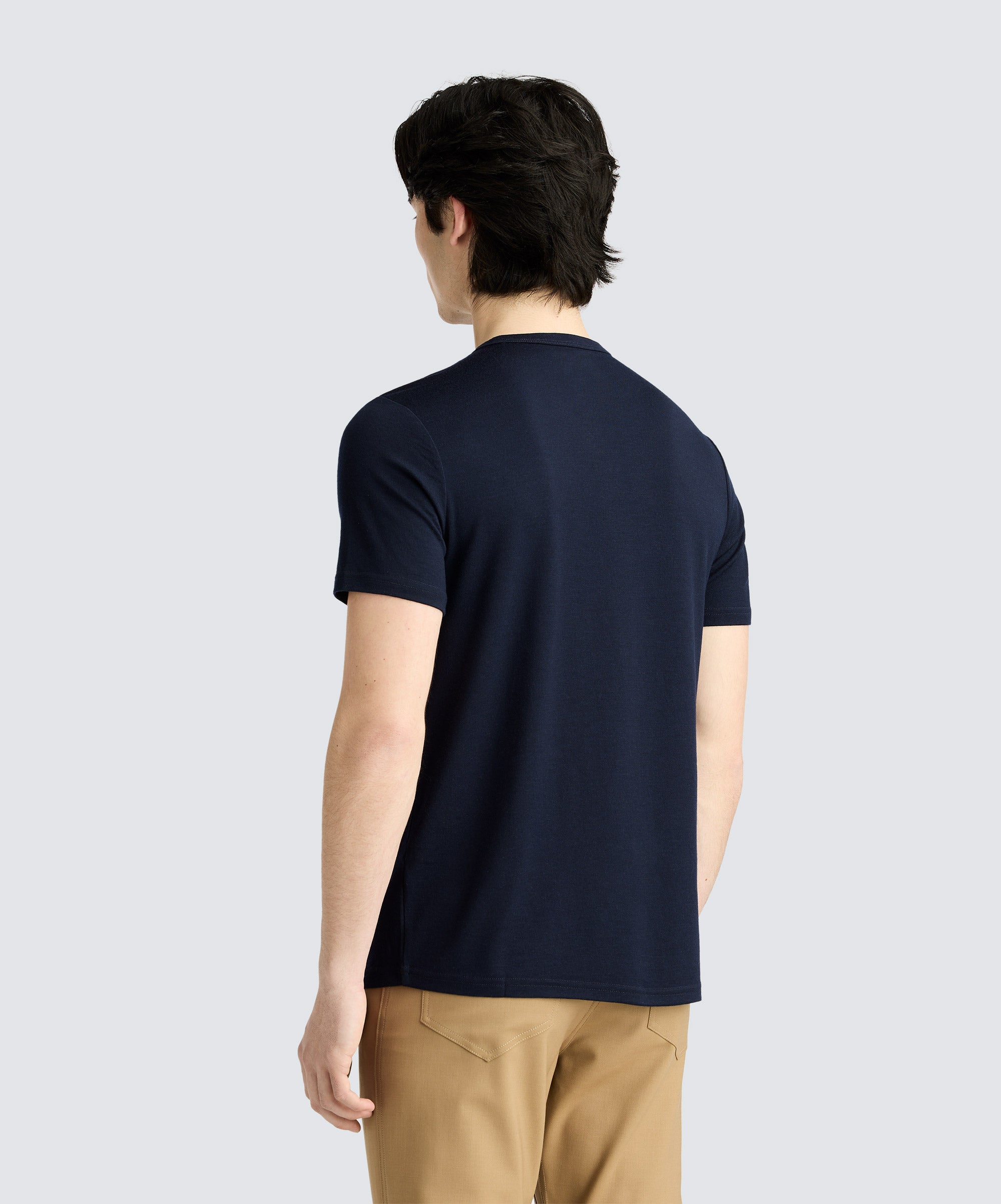 Men's Tall Merino Crew Neck T-Shirt、mySite、noshort