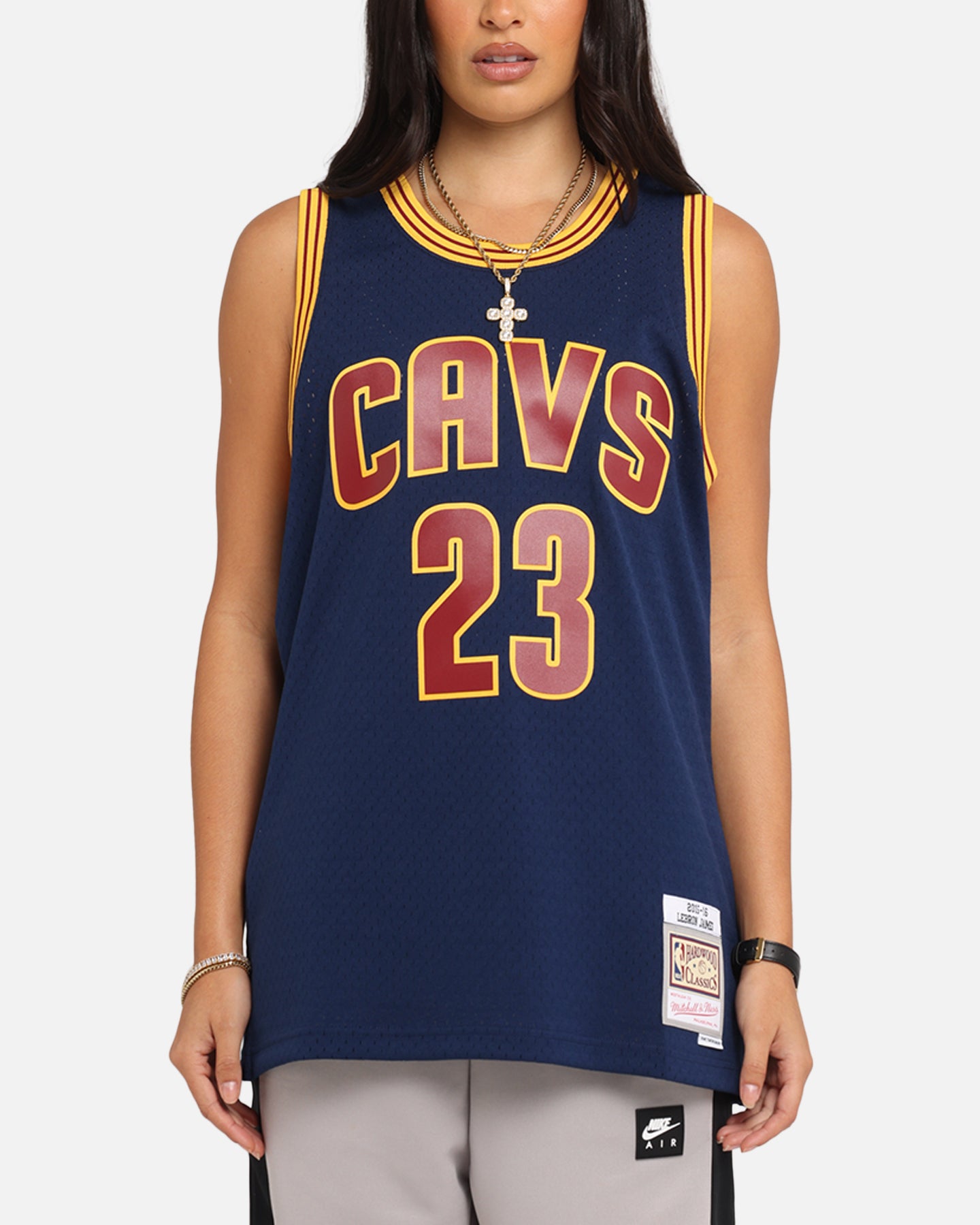 Mitchell & Ness Cleveland Cavaliers Lebron James Swing Jersey Blue、mySite、zt4zffjzw
