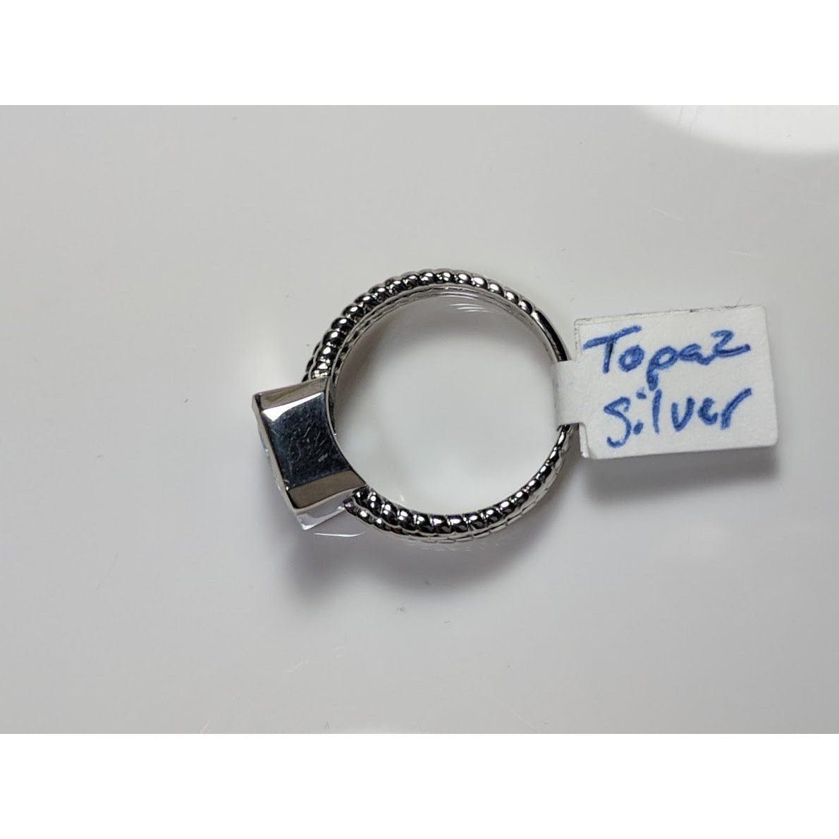 5ct Topaz or Amethyst Ring Three Rope Look Bands、mySite、g9winljtr